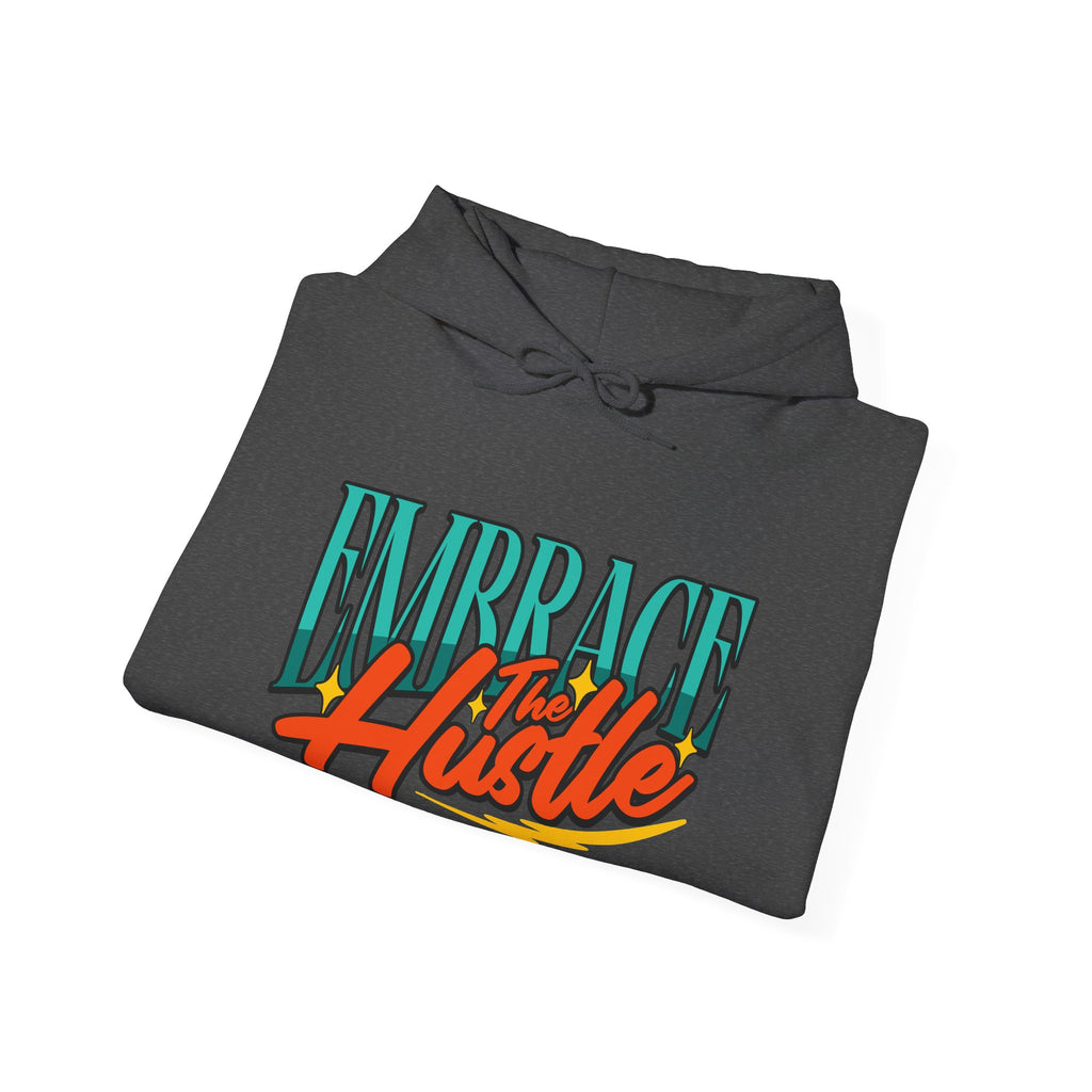 Embrace the Hustle | Bold Retro Motivational Hoodie | Cr8tive Designs