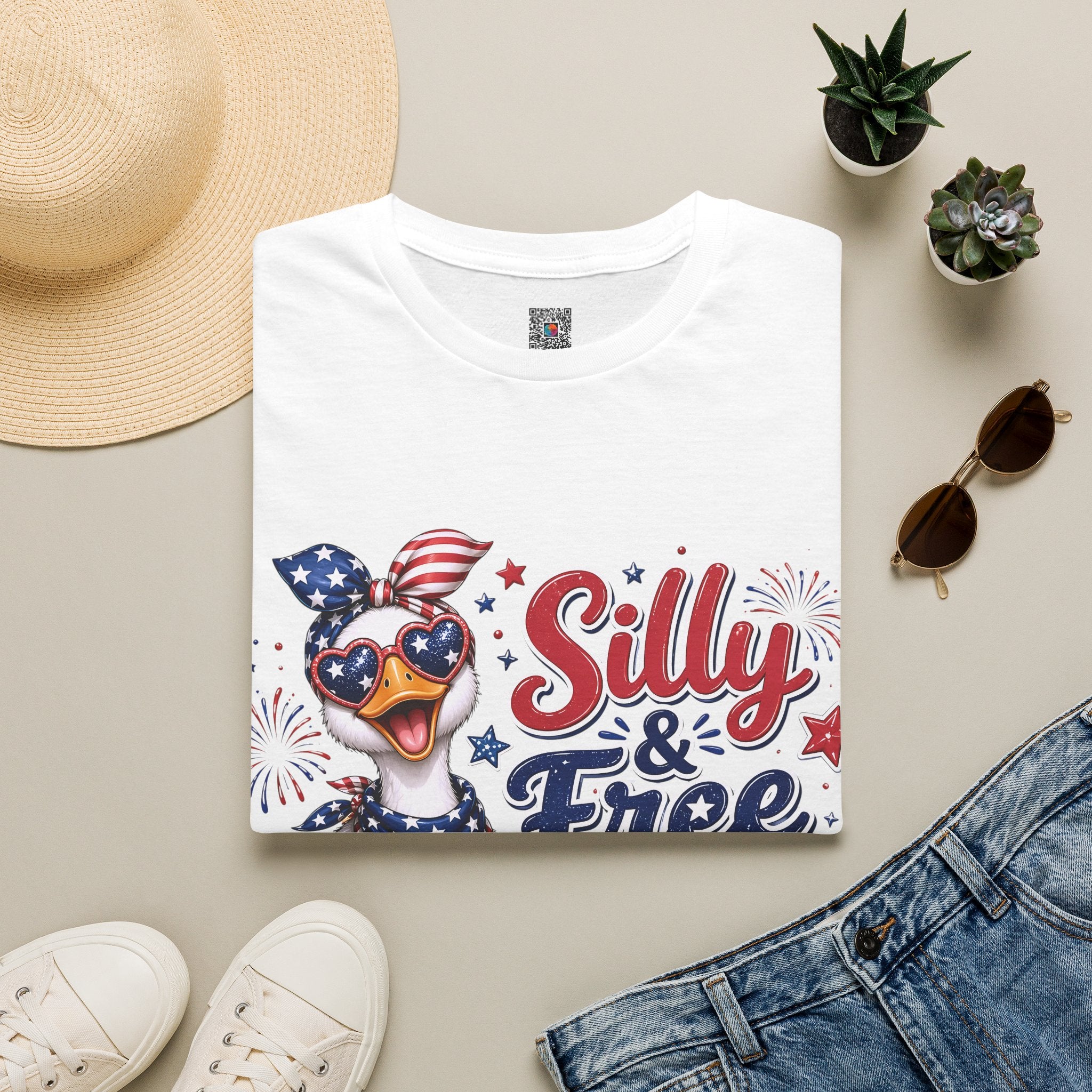 Silly & Free Since 1776 | Patriotic Duck Design | Cr8tive Designs