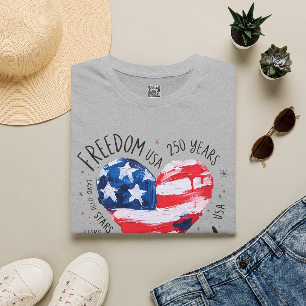 Freedom Liberty Heart | 250 Years Patriotic Design | Cr8tive Designs