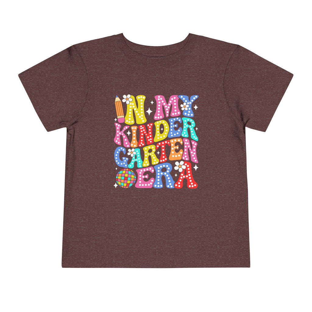 In My Kindergarten Era Toddler Tee | Colorful Retro School T-Shirt | Cr8tive Designs