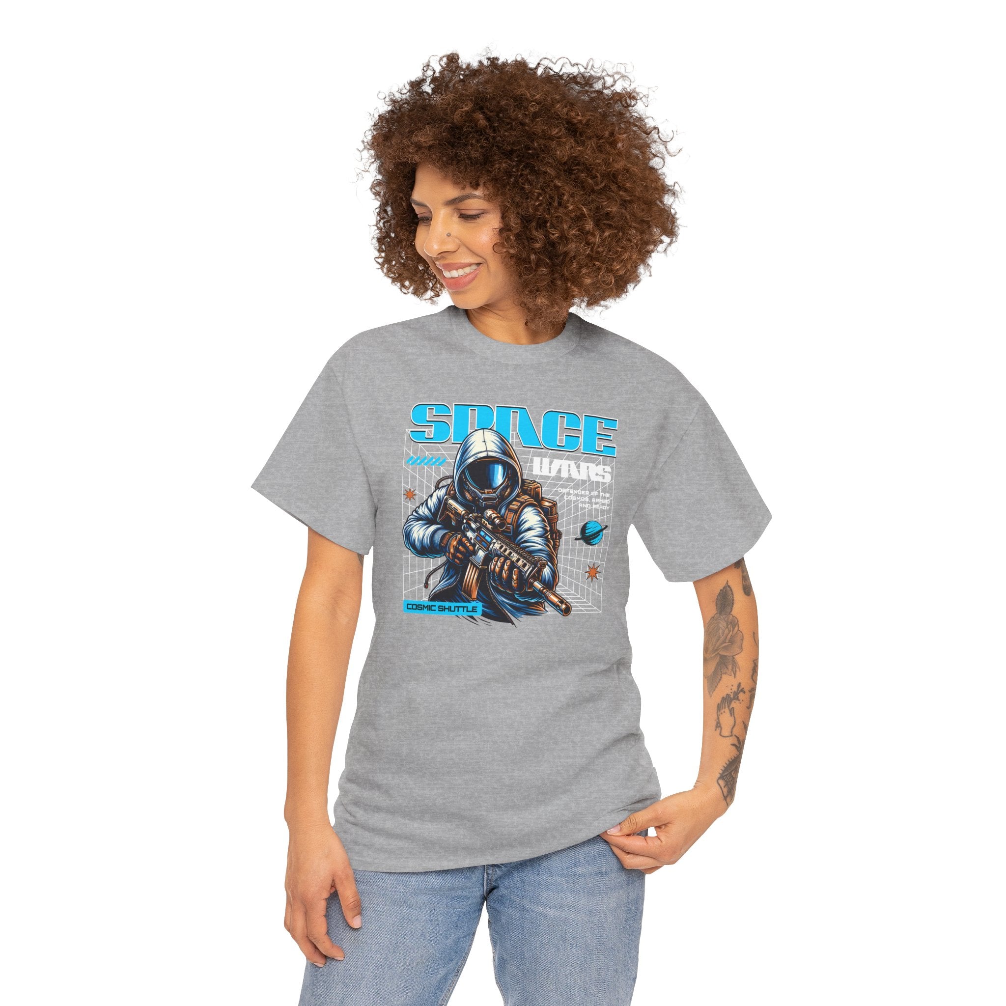 Space Vikings | Retro Sci-Fi Astronaut Graphic T-Shirt | Cr8tive Designs