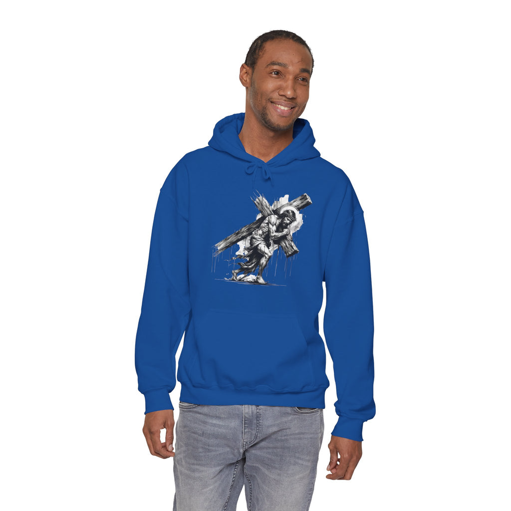 Jesus Carrying Cross Hoodie