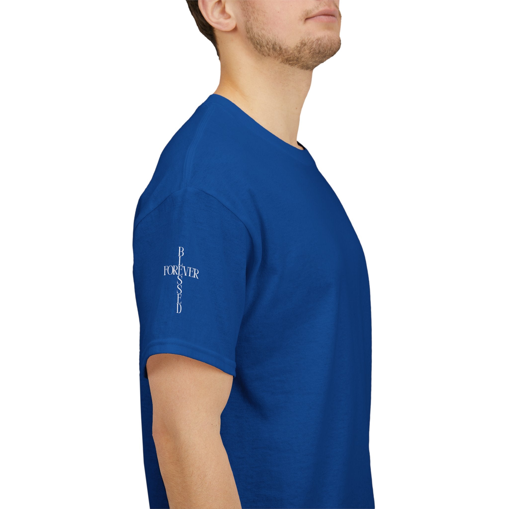 Chosen Vertical Script Tee – Christian 1 Peter 2:9 Faith Shirt