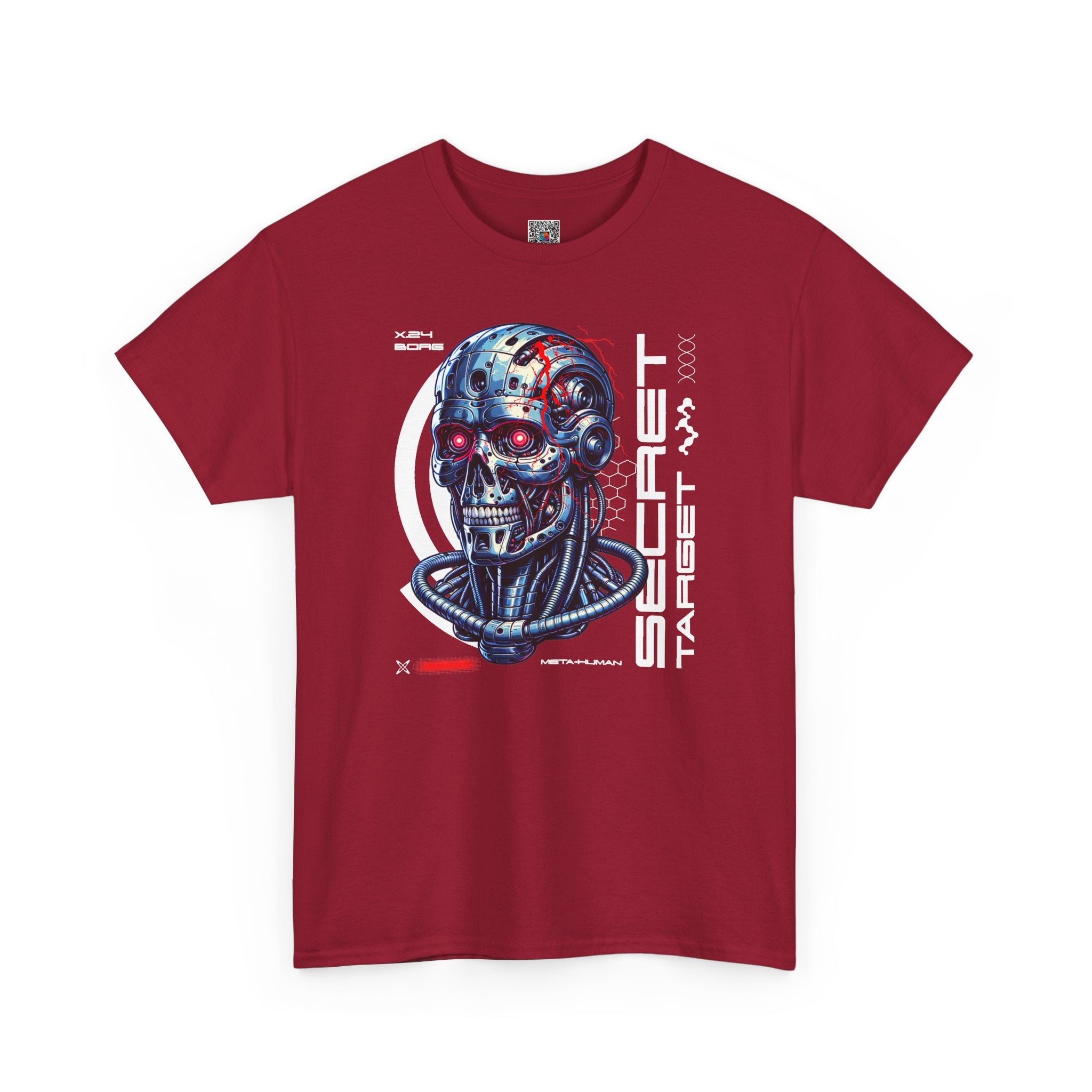 Cybernetic Skull | Futuristic Sci-Fi Graphic T-Shirt | Cr8tive Designs