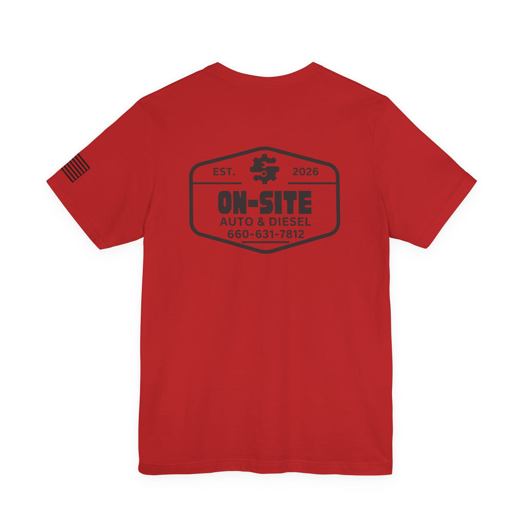 On-Site Auto & Diesel Crew Tee | Cr8tive Designs.