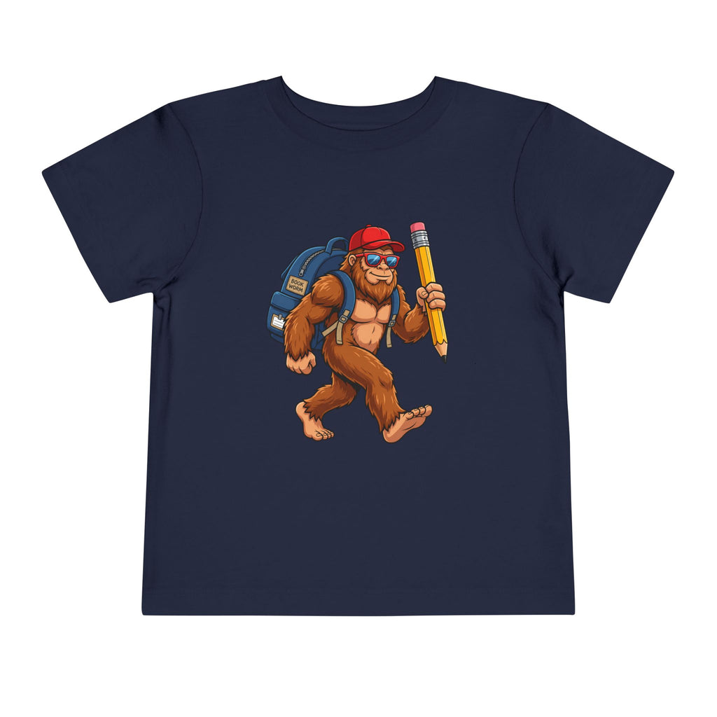 Bigfoot Back-to-School Toddler Tee | Funny Sasquatch T-Shirt | Cr8tive Designs