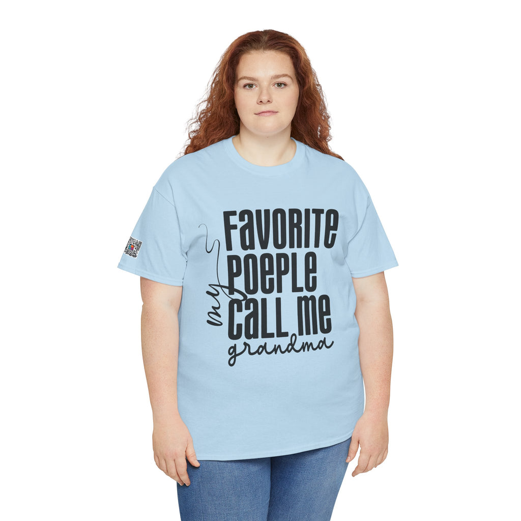Favorite People Call Me Grandma Shirt – Sweet & Fun Grandmother Graphic Tee | Cr8tive Designs