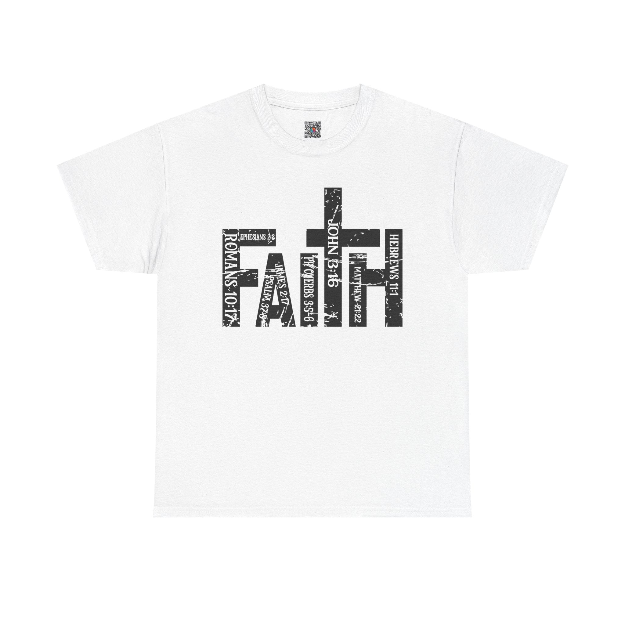 Faith – Minimalist Christian Cross Graphic T-Shirt | Cr8tive Designs
