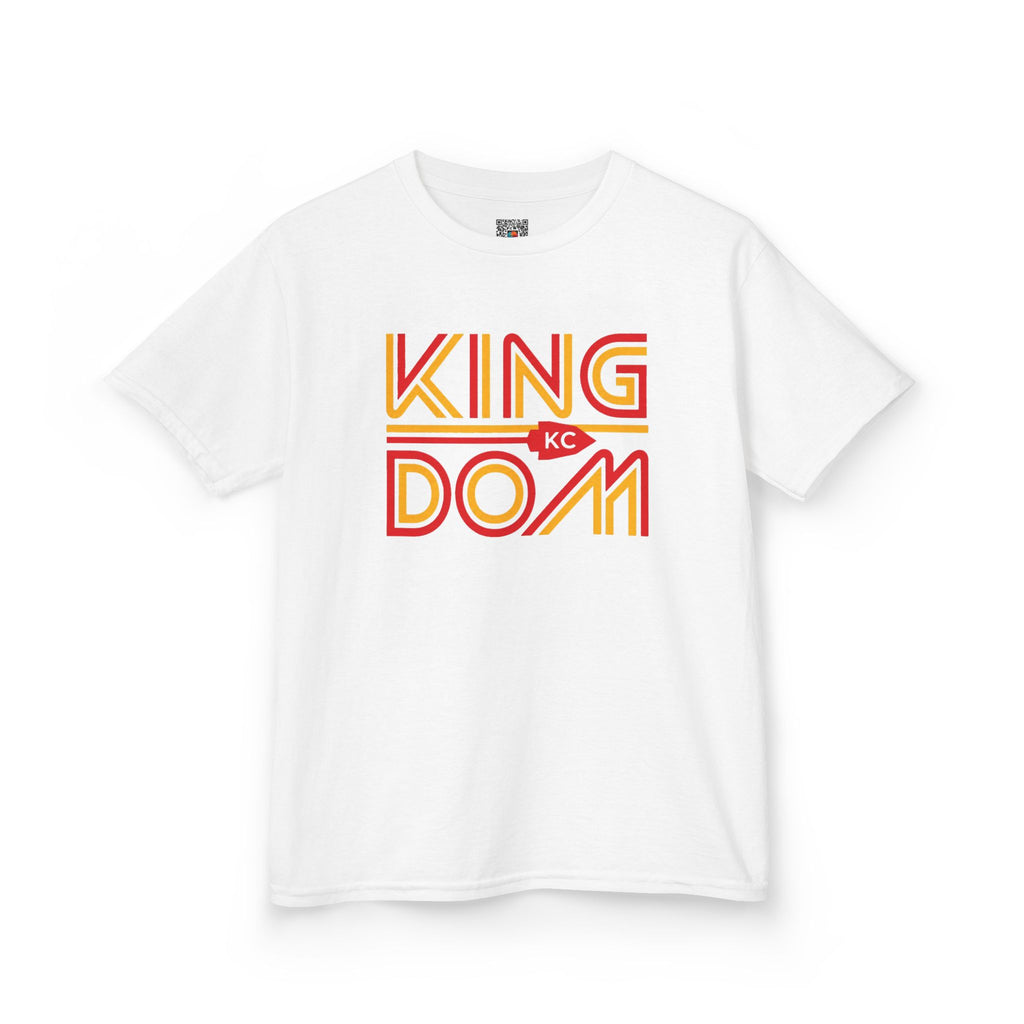 KC Kingdom Arrowhead Youth T-Shirt | Football Fan Youth Apparel Tee | Cr8tive Designs