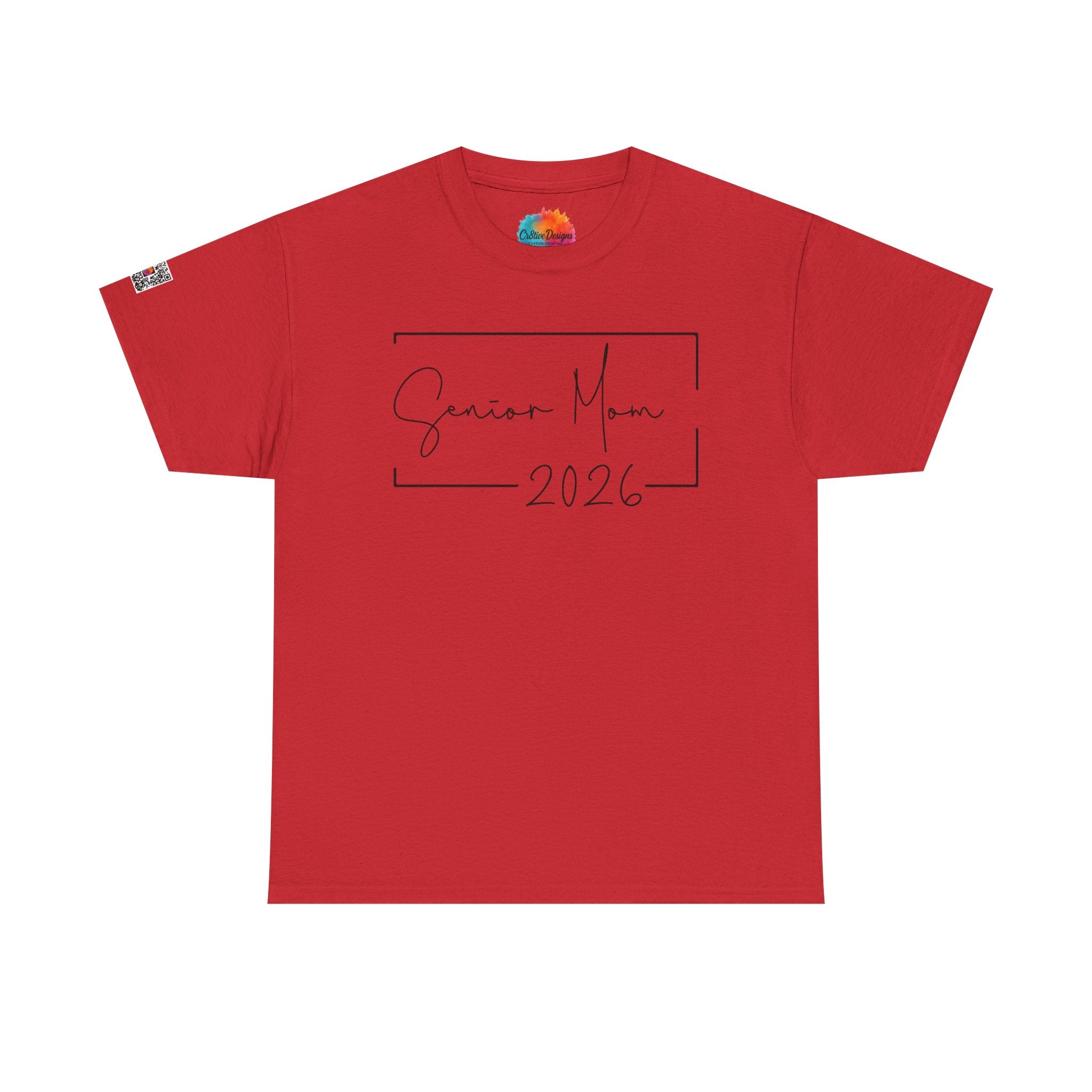 Senior Mom 2026 Script T-Shirt | Minimalist Graduation Tee | Class of 2026 Mom Shirt | Cr8tive Designs