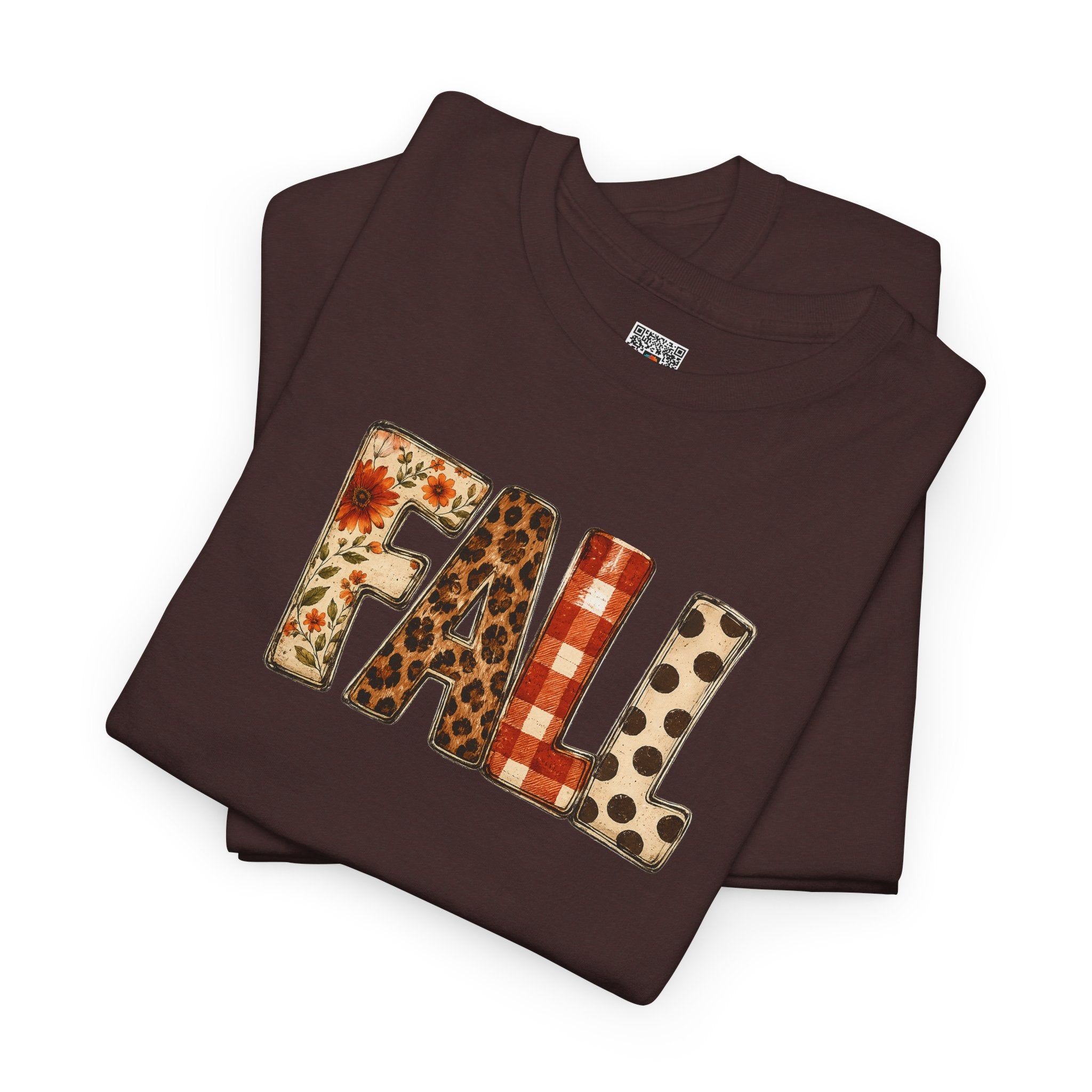 Floral Leopard Plaid FALL Tee | Rustic Autumn Graphic T-Shirt | Cr8tive Designs