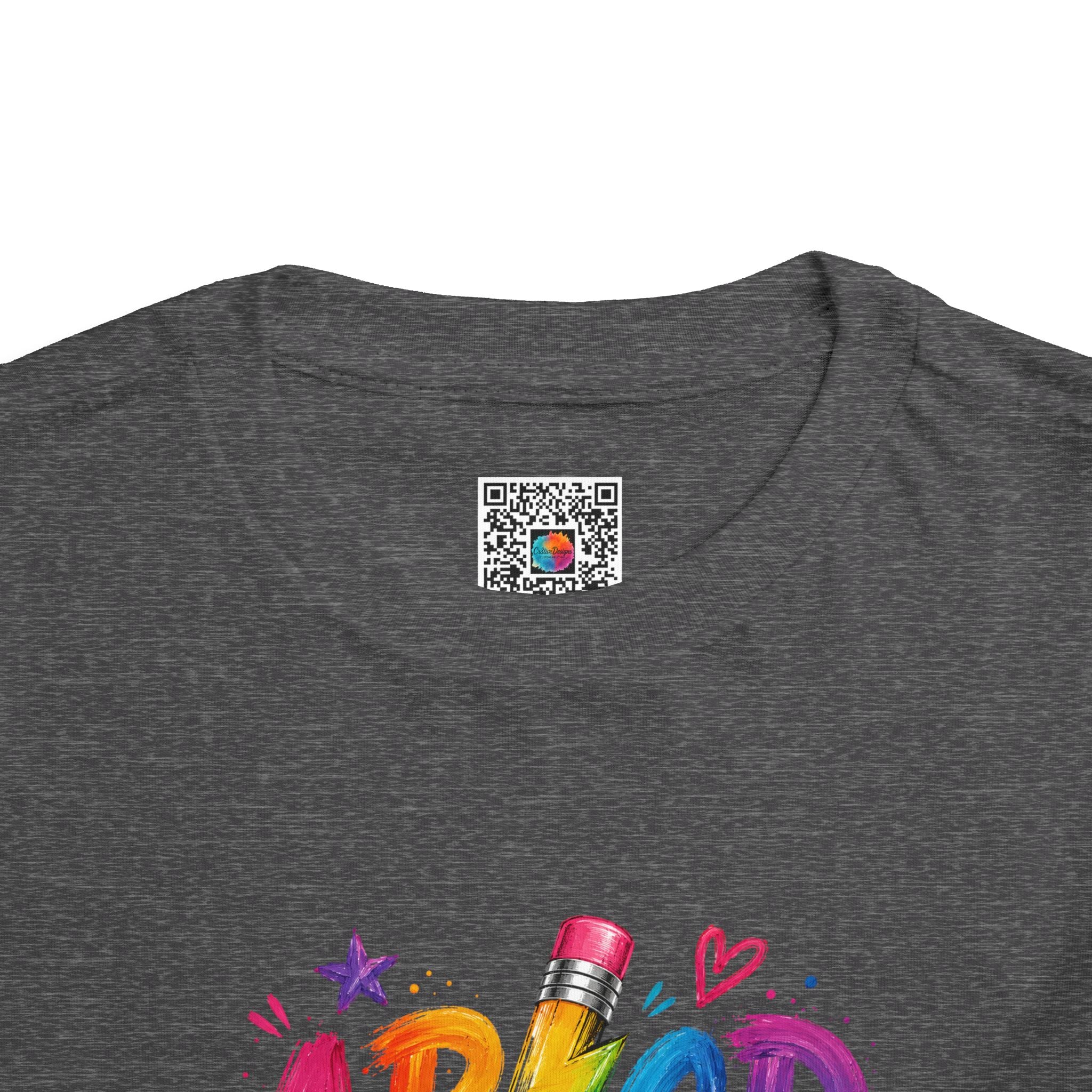 ABC Back to School | Colorful Pencil Toddler T-Shirt | Cr8tive Designs