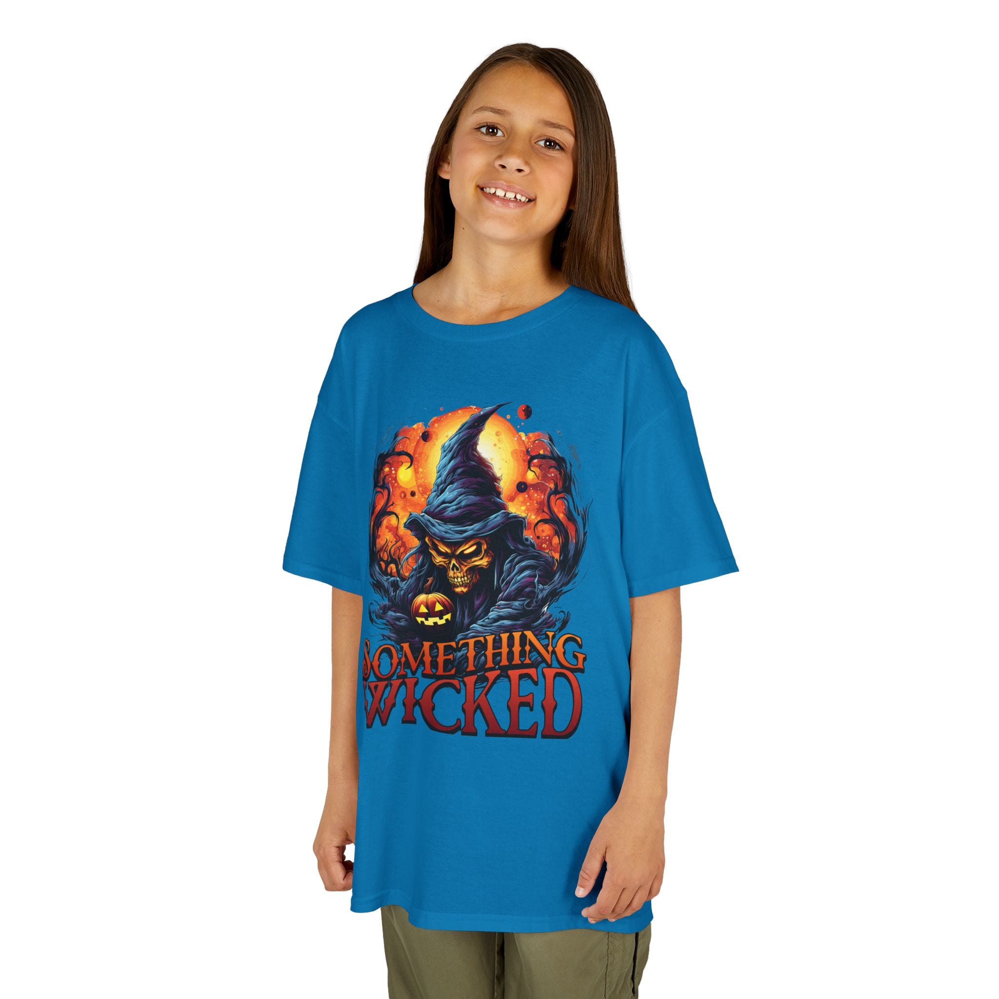 Kids T-Shirt "Something Wicked" Witch Graphic | Halloween Costume Tee | Cr8tive Designs