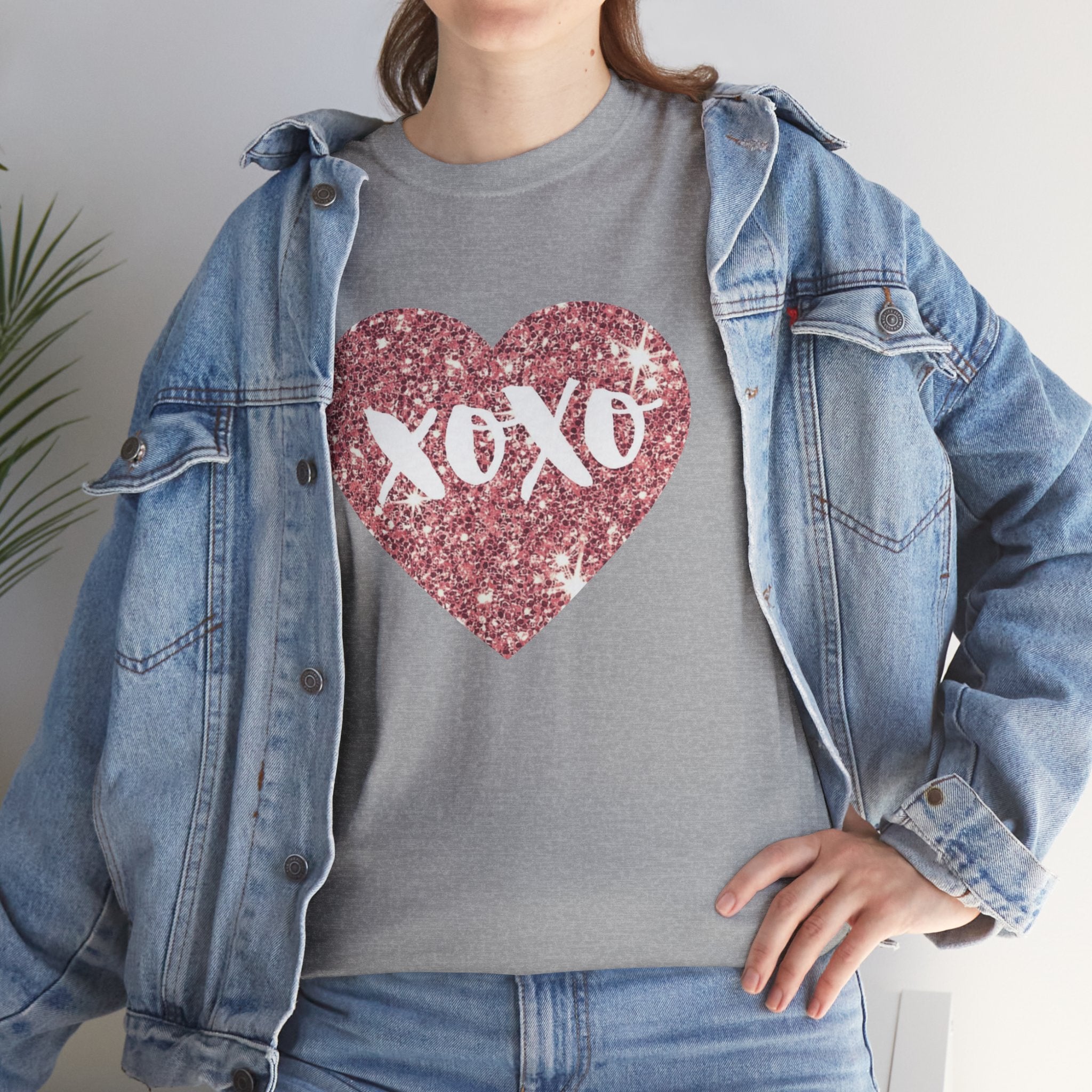 XOXO Glitter Heart Tee