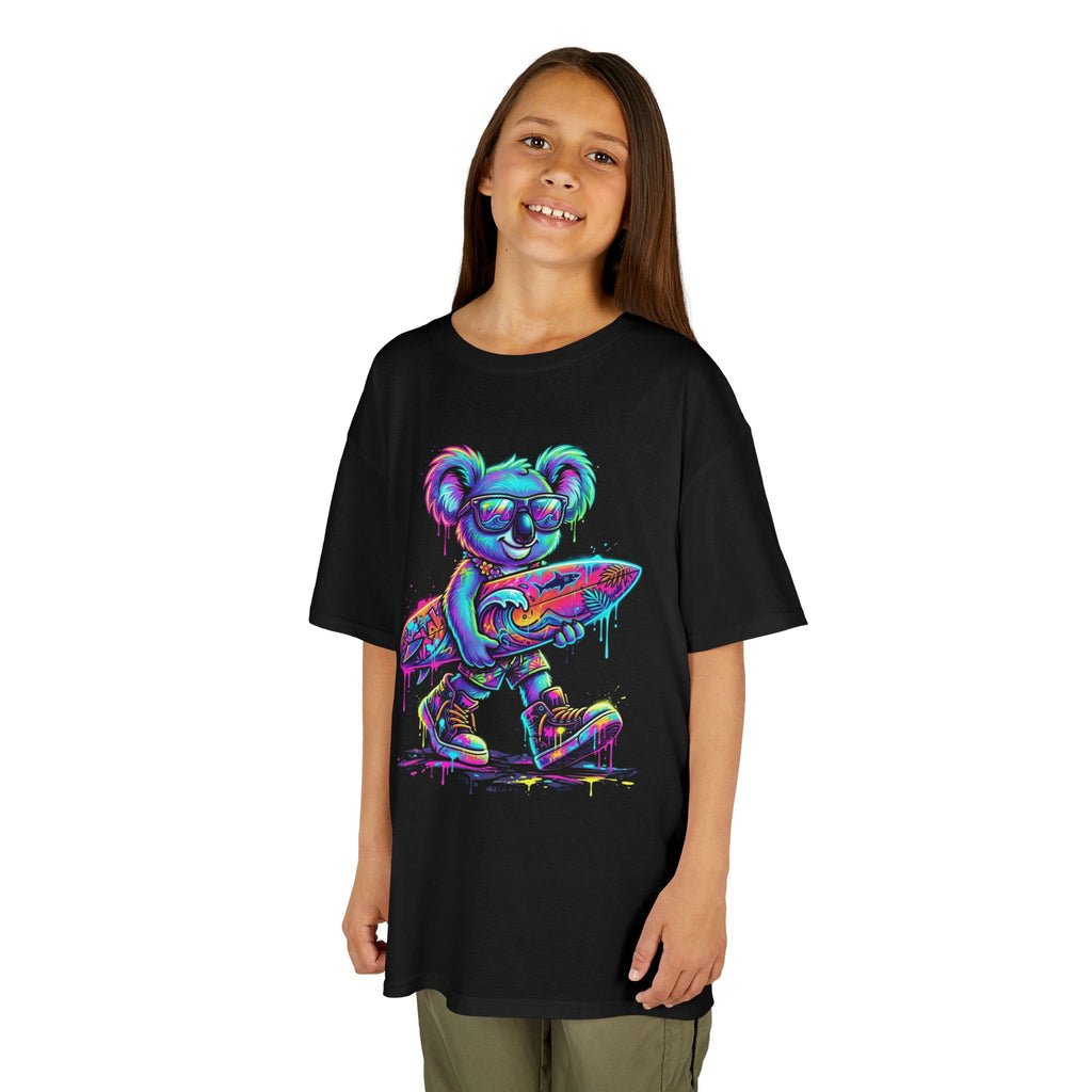 Neon Surfing Koala Graphic Tee | Cr8tive Designs