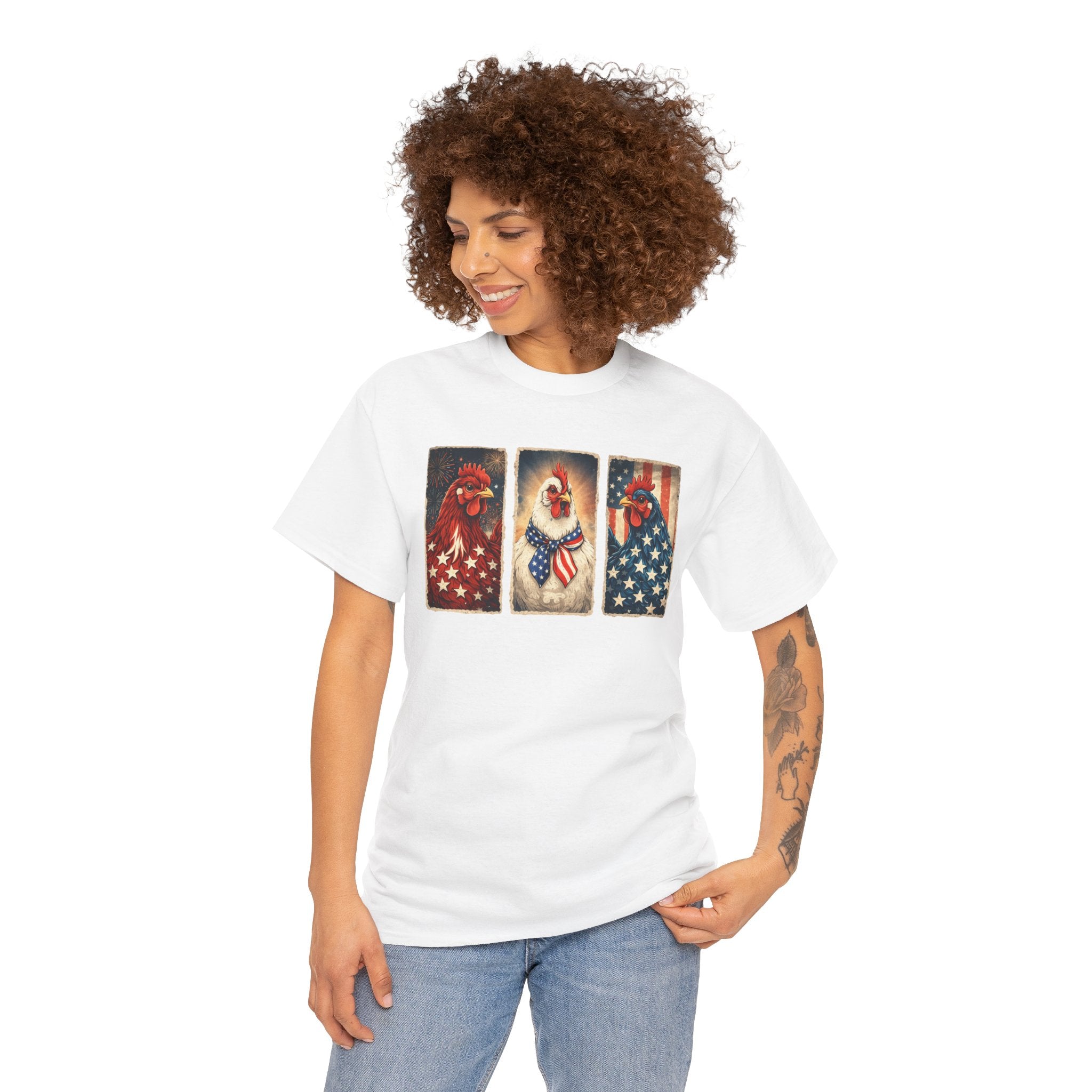Vintage Americana Icons | Patriotic Fourth of July Tee | Cr8tive Designs
