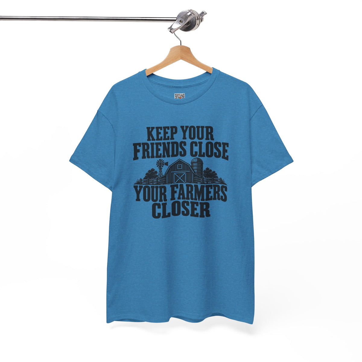 Keep Your Friends Close Your Farmers Closer T-Shirt | Rustic Barn Agriculture Tee | Cr8tive Designs