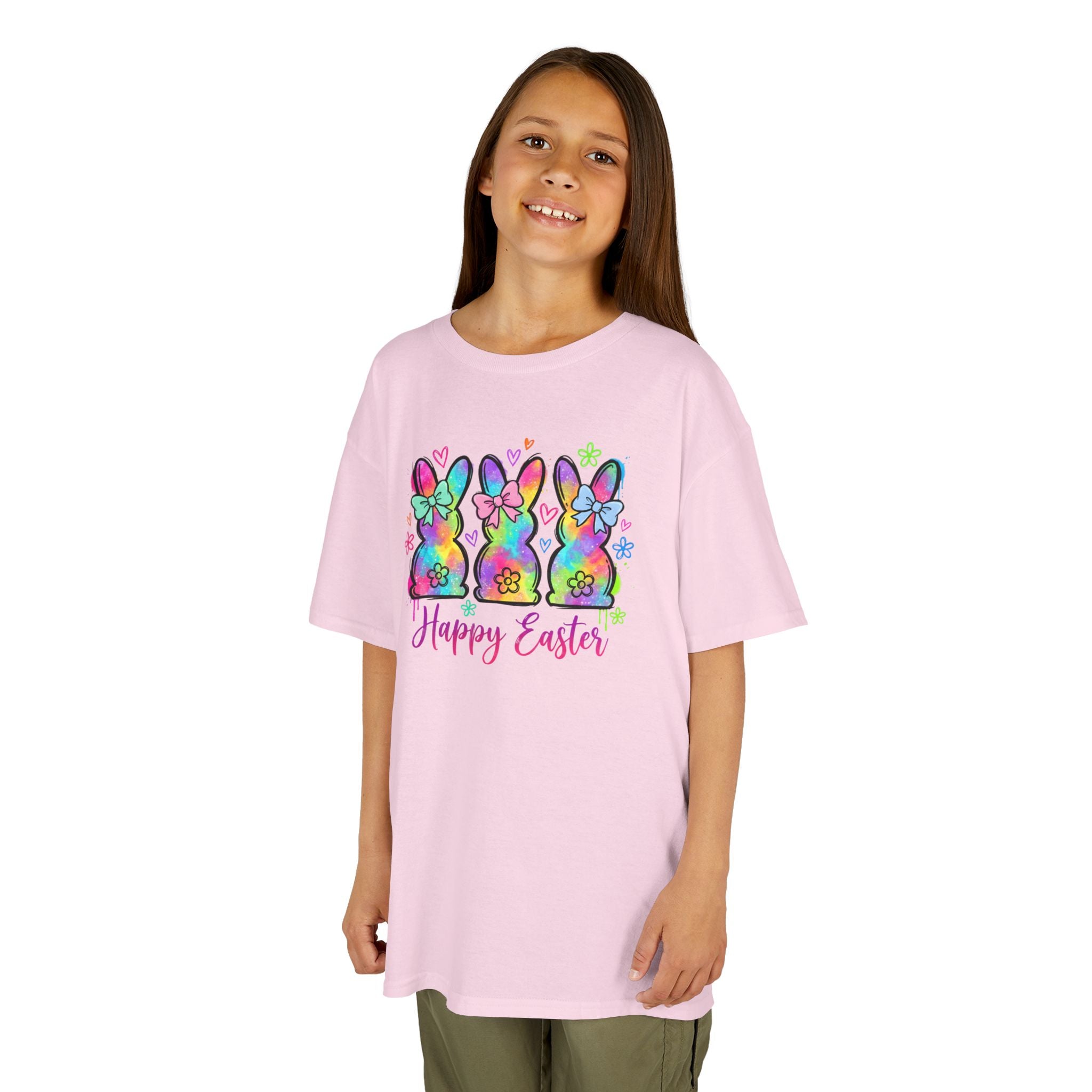 Colorful Tie-Dye Bunnies Kids T-Shirt
