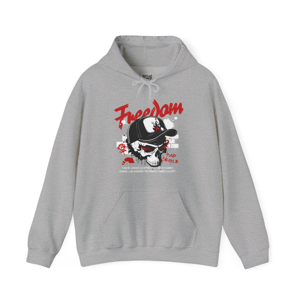 Freedom | Rebellious Skull Streetwear Hoodie | Cr8tive Designs