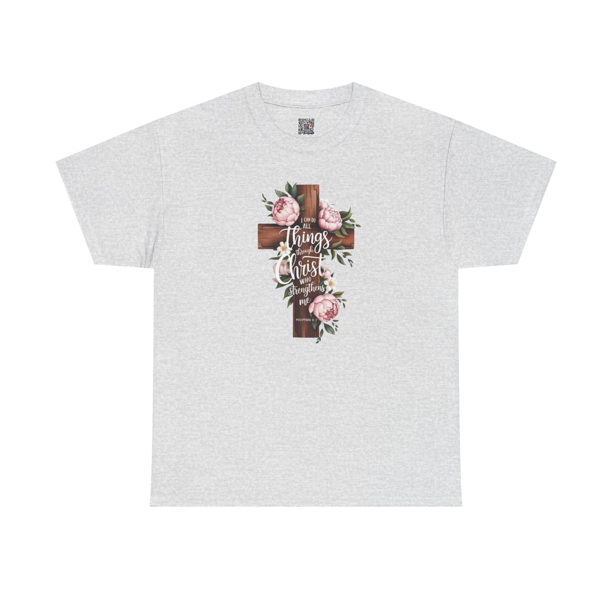 All Things Through Christ Inspirational T-Shirt/Cr8tive Designs