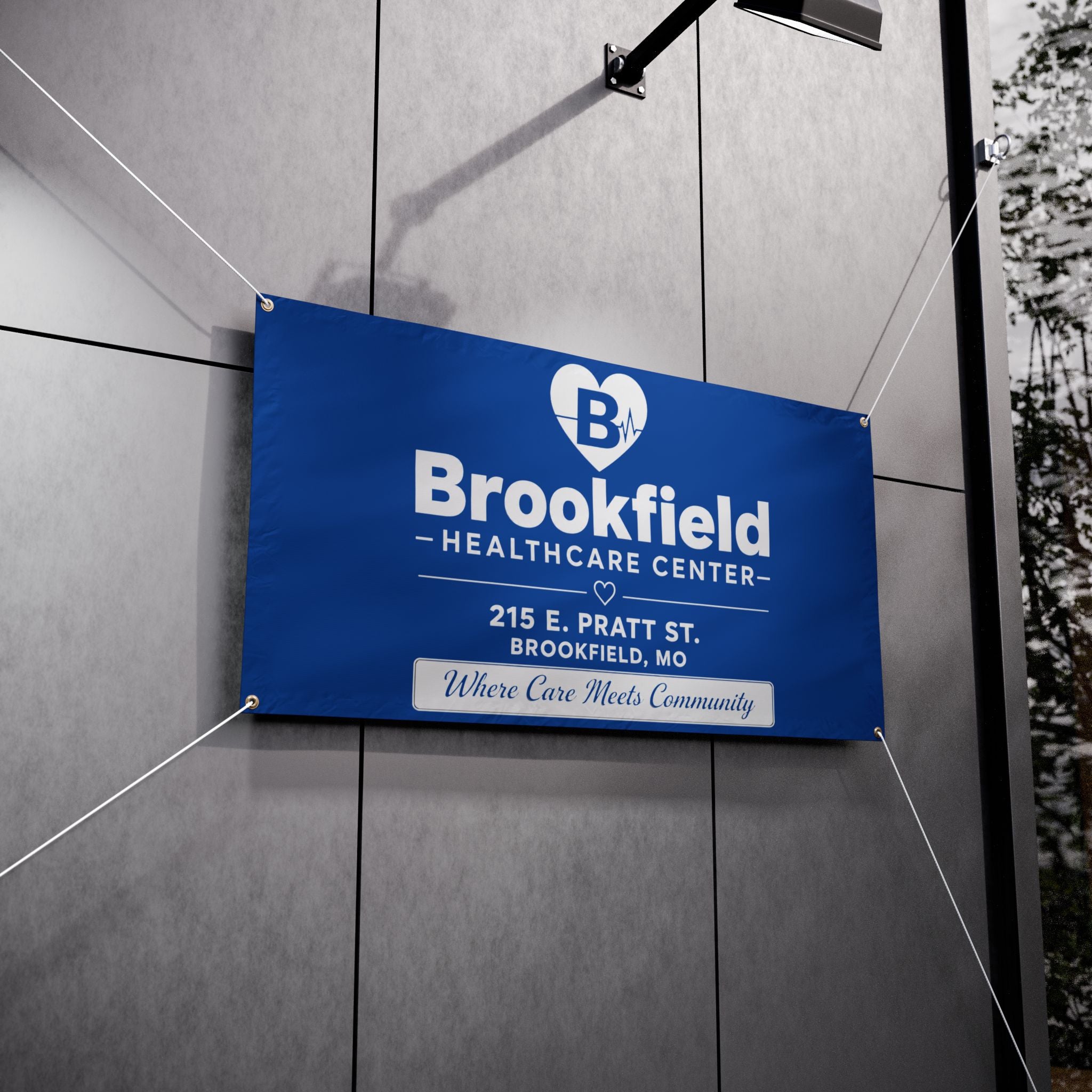 Custom Brookfield Health Care Center Vinyl Banner