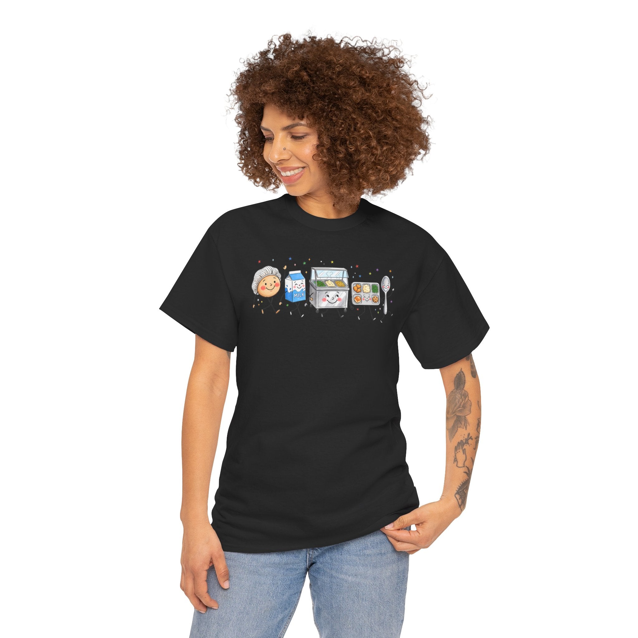 Lunch Crew Graphic Tee | Cute Foodie Character T-Shirt | Cr8tive Designs