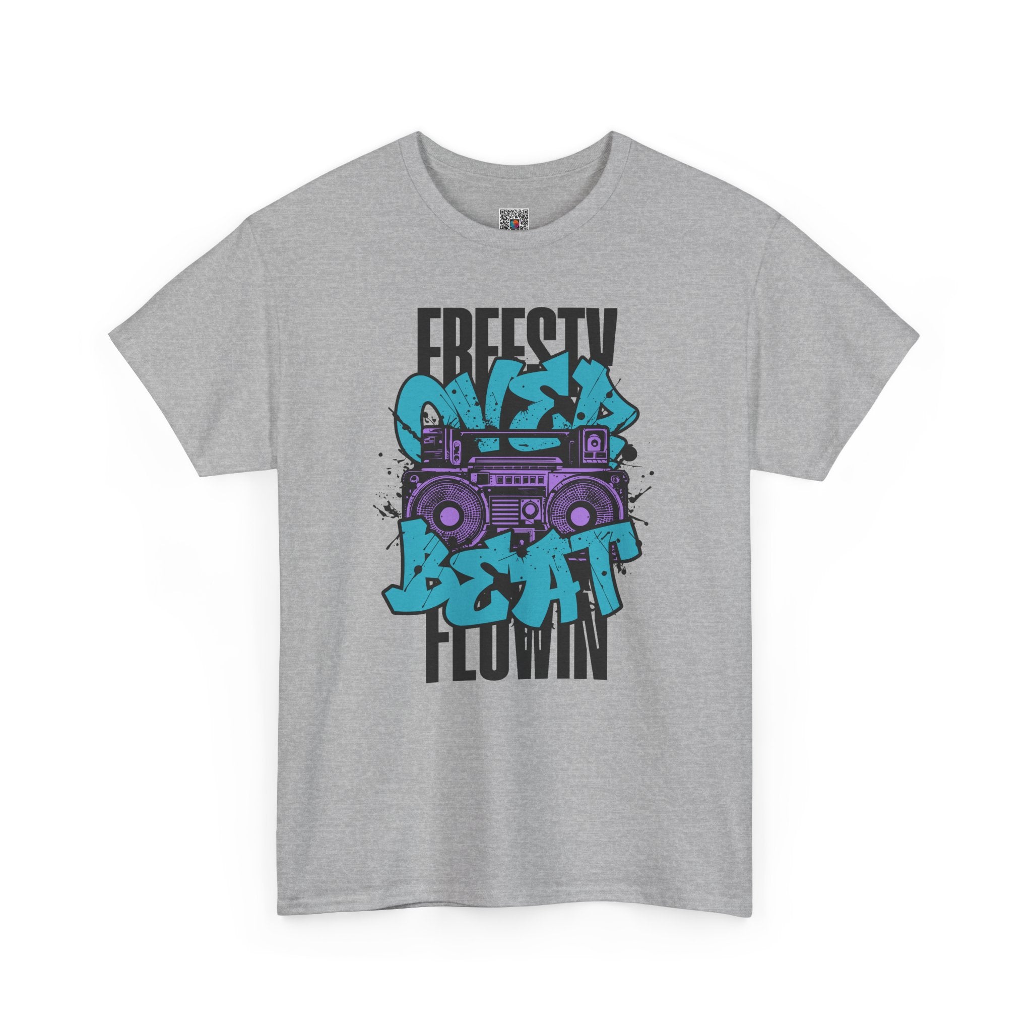 Graffiti Boombox Streetwear Graphic Tee | Urban Hip-Hop Design | Cr8tive Designs