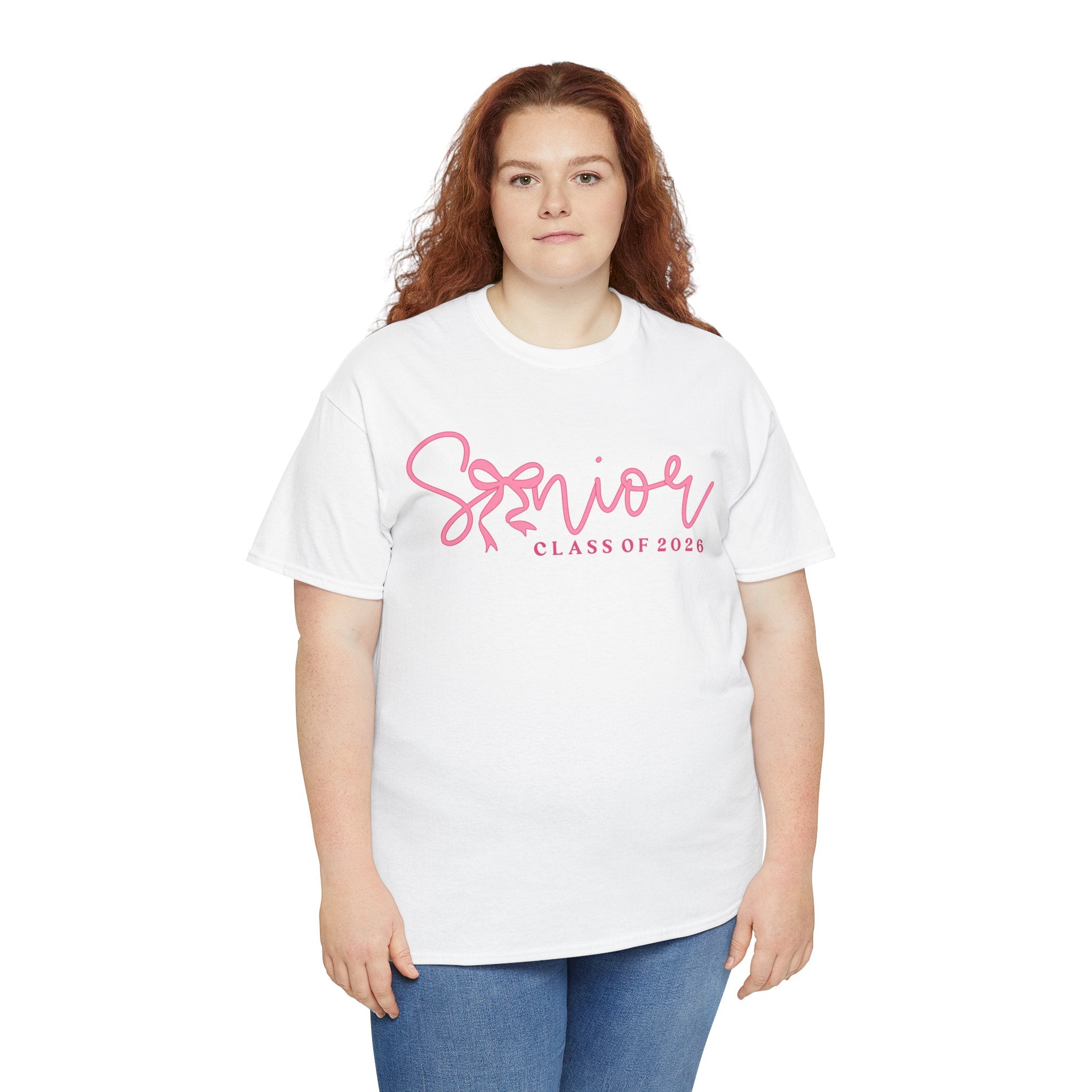 Senior 2026 Pink Script T-Shirt | Cute Graduation T-Shirt | Aesthetic Senior Shirt | Unisex Fit | Cr8tive Designs