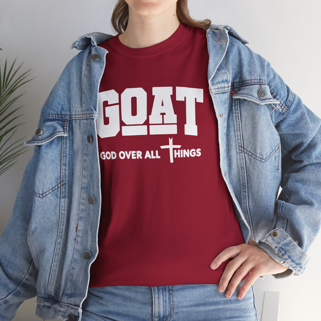 GOAT Over All Things | Faith-Inspired Graphic Tee | Cr8tive Designs