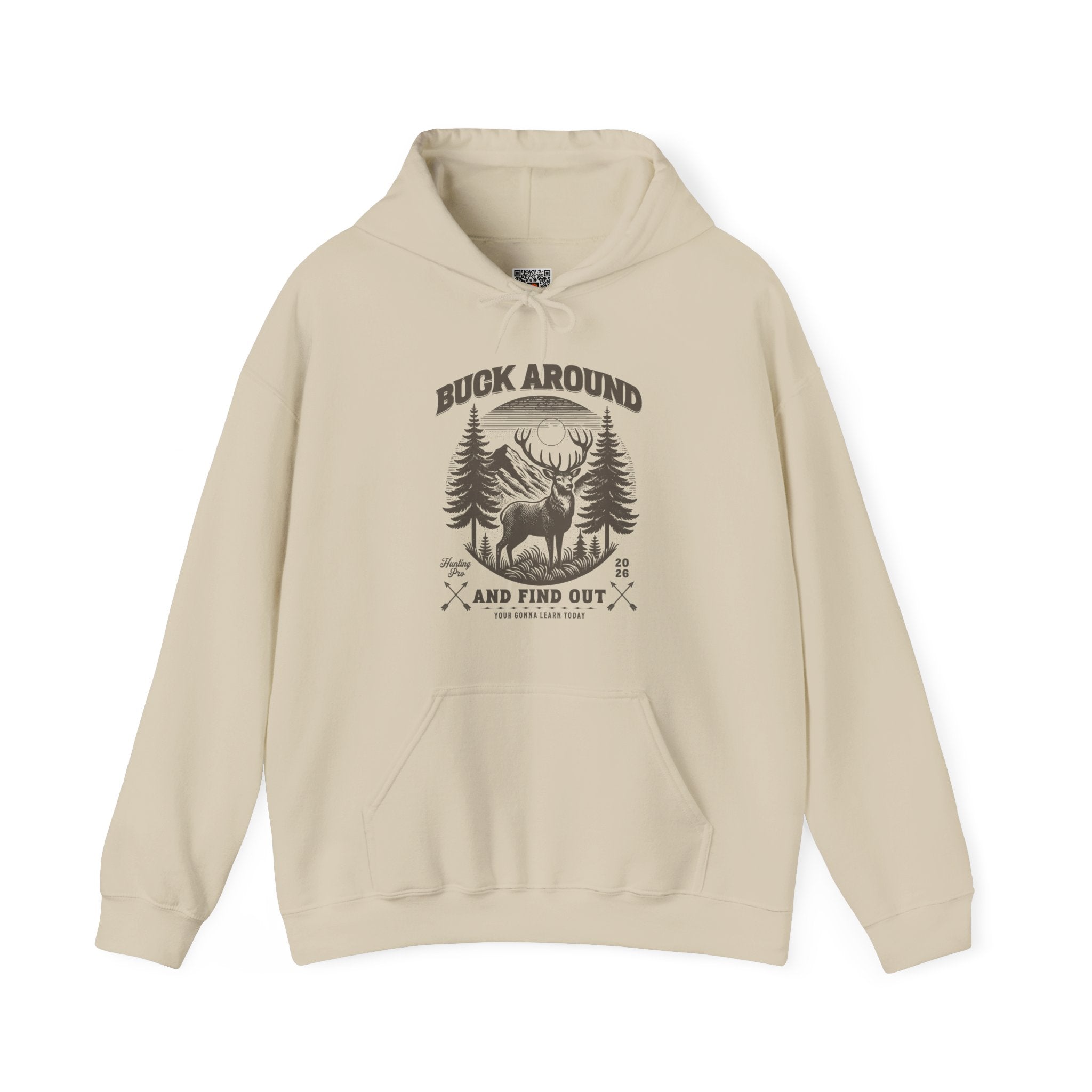 Buck Around and Find Out Hoodie | Funny Deer Hunting Design | Cr8tive Designs