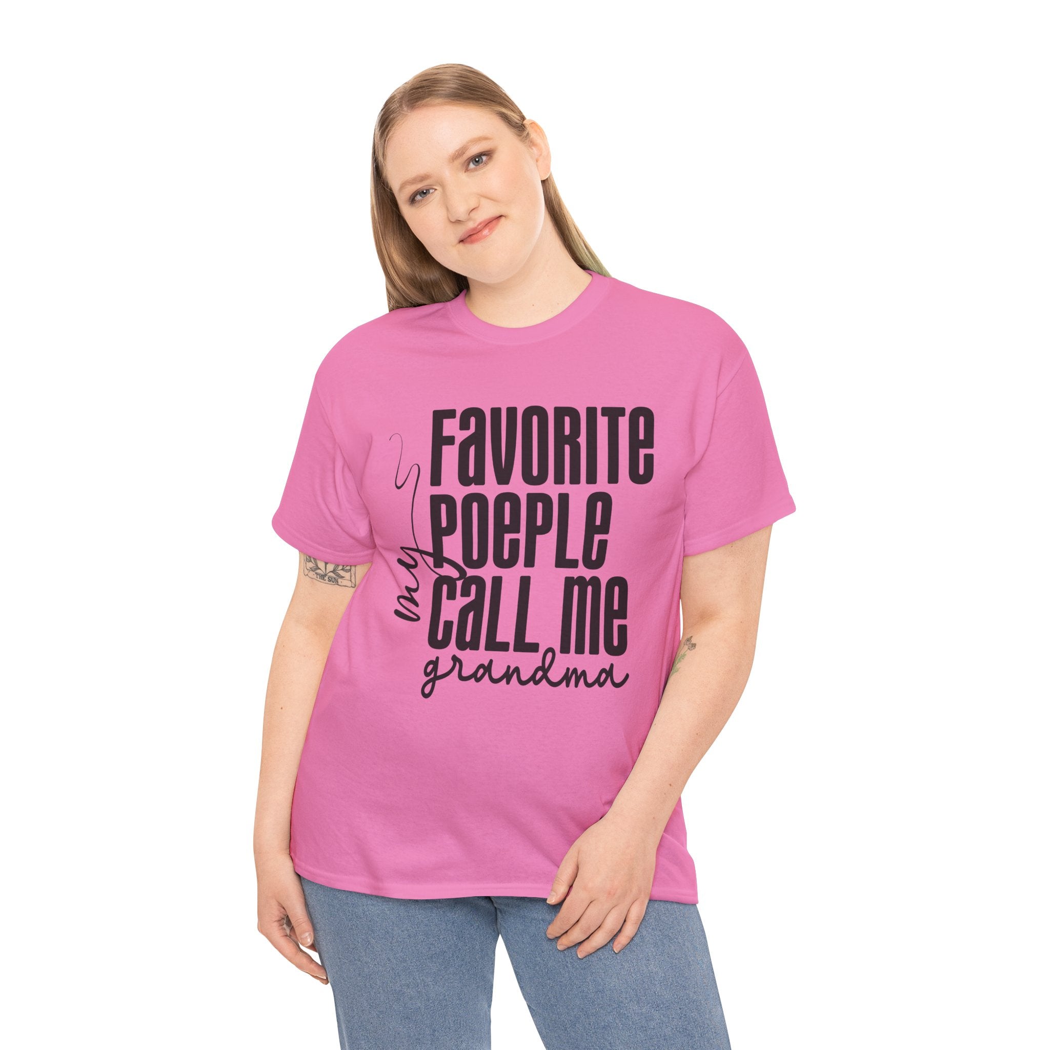 Favorite People Call Me Grandma Shirt – Sweet & Fun Grandmother Graphic Tee | Cr8tive Designs