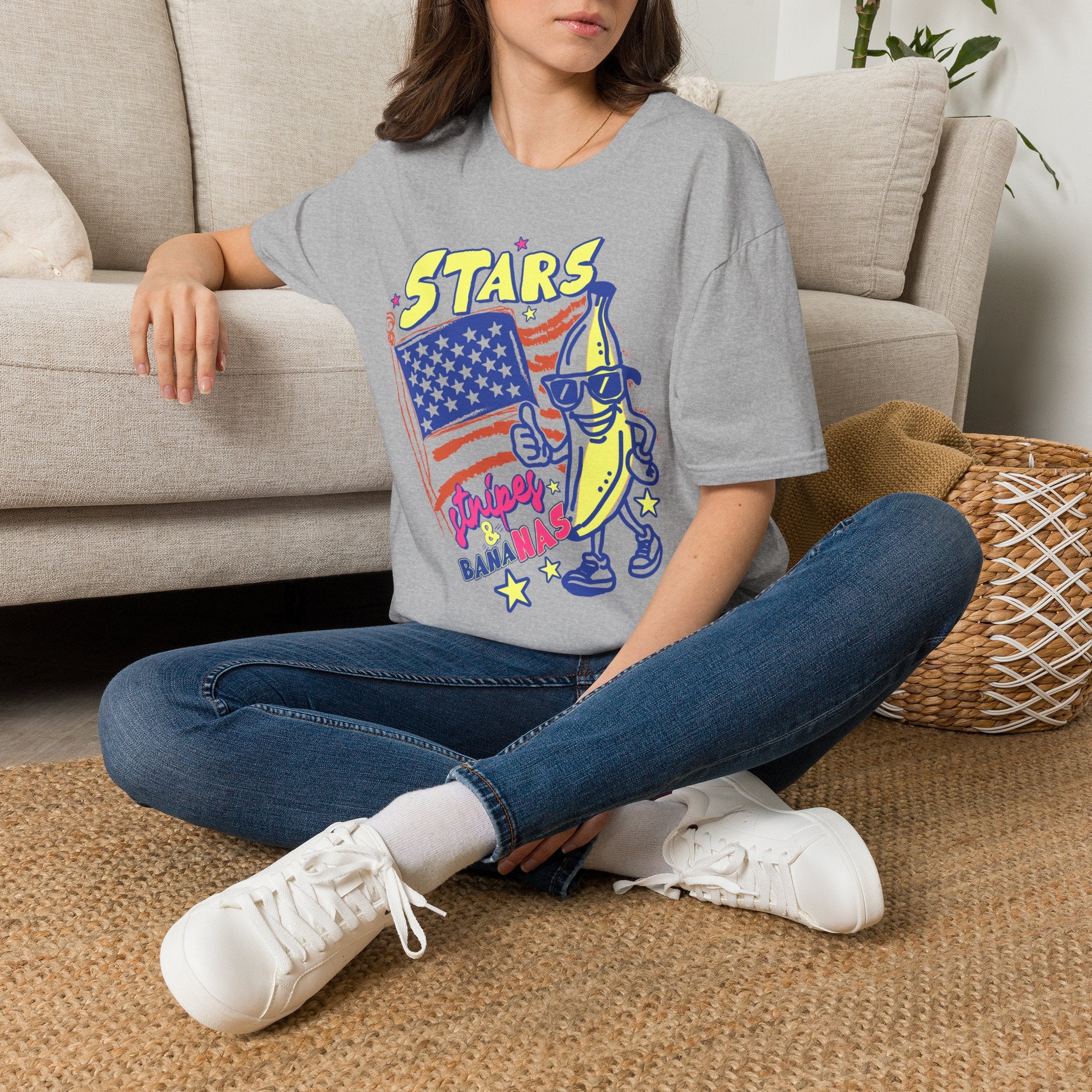 Stars Stripes & Bananas | Retro Patriotic Banana Design | Cr8tive Designs