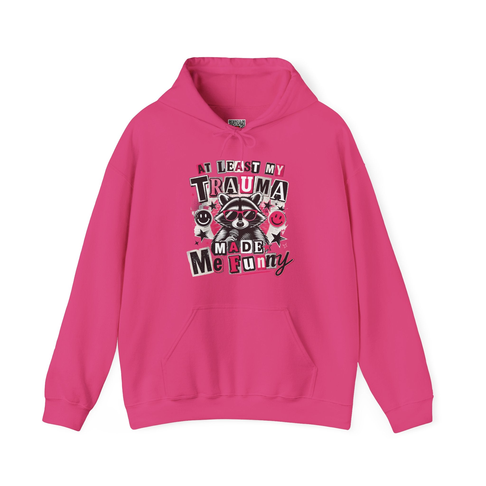 At Least My Trauma Made Me Funny | Sarcastic Raccoon Hoodie | Cr8tive Designs