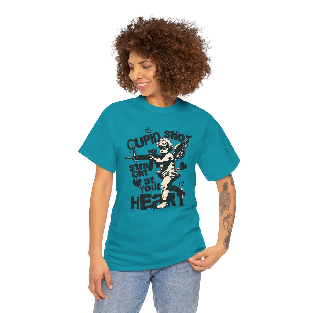 Cupid Shot Straight at Your Heart | Vintage Cupid Tshirt | Cr8tive Designs