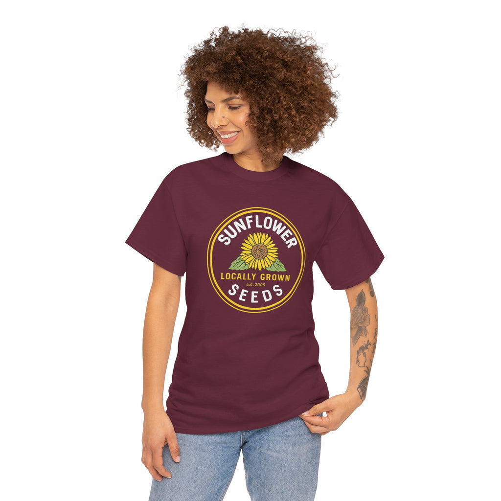 Sunflower Locally Grown Vintage T‑Shirt/Cr8tive Designs