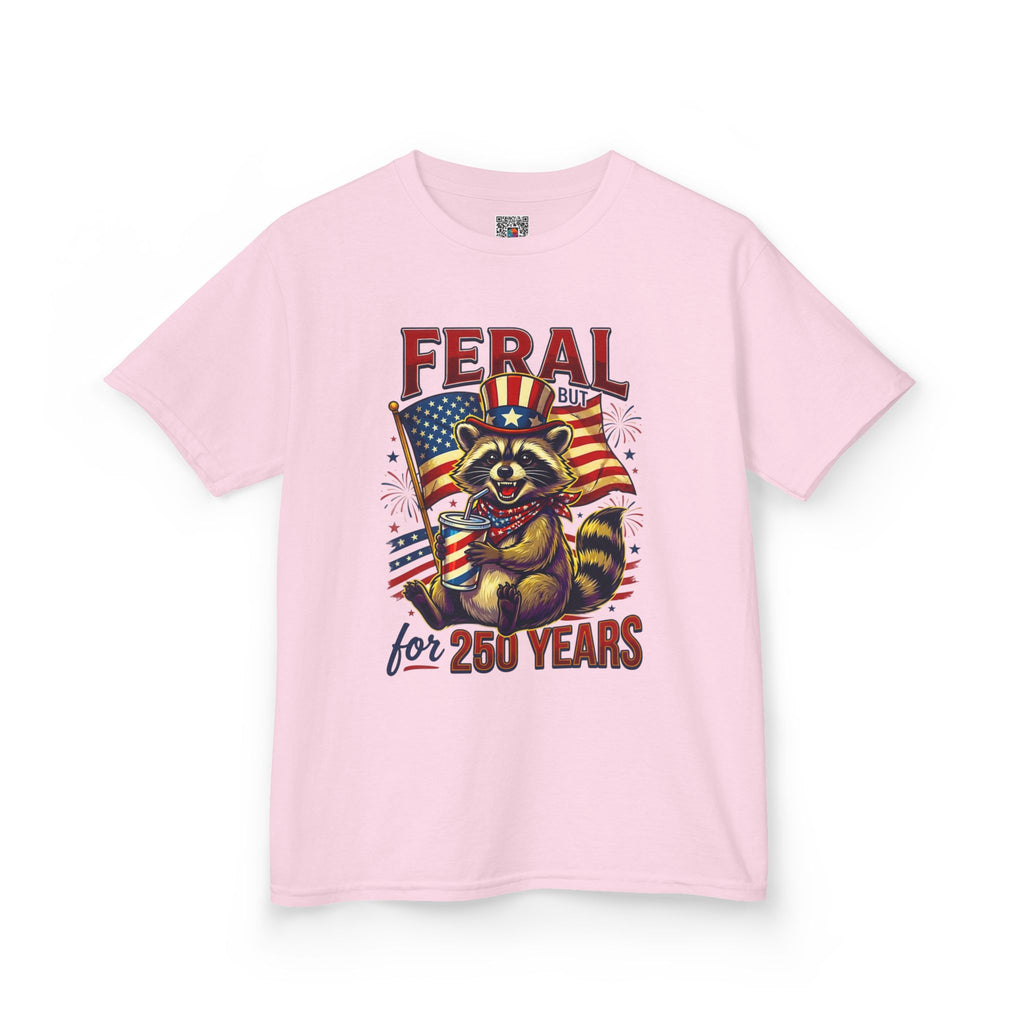 Kids Feral for 250 Years Tee | Patriotic Wildlife Graphic Design | Cr8tive Designs
