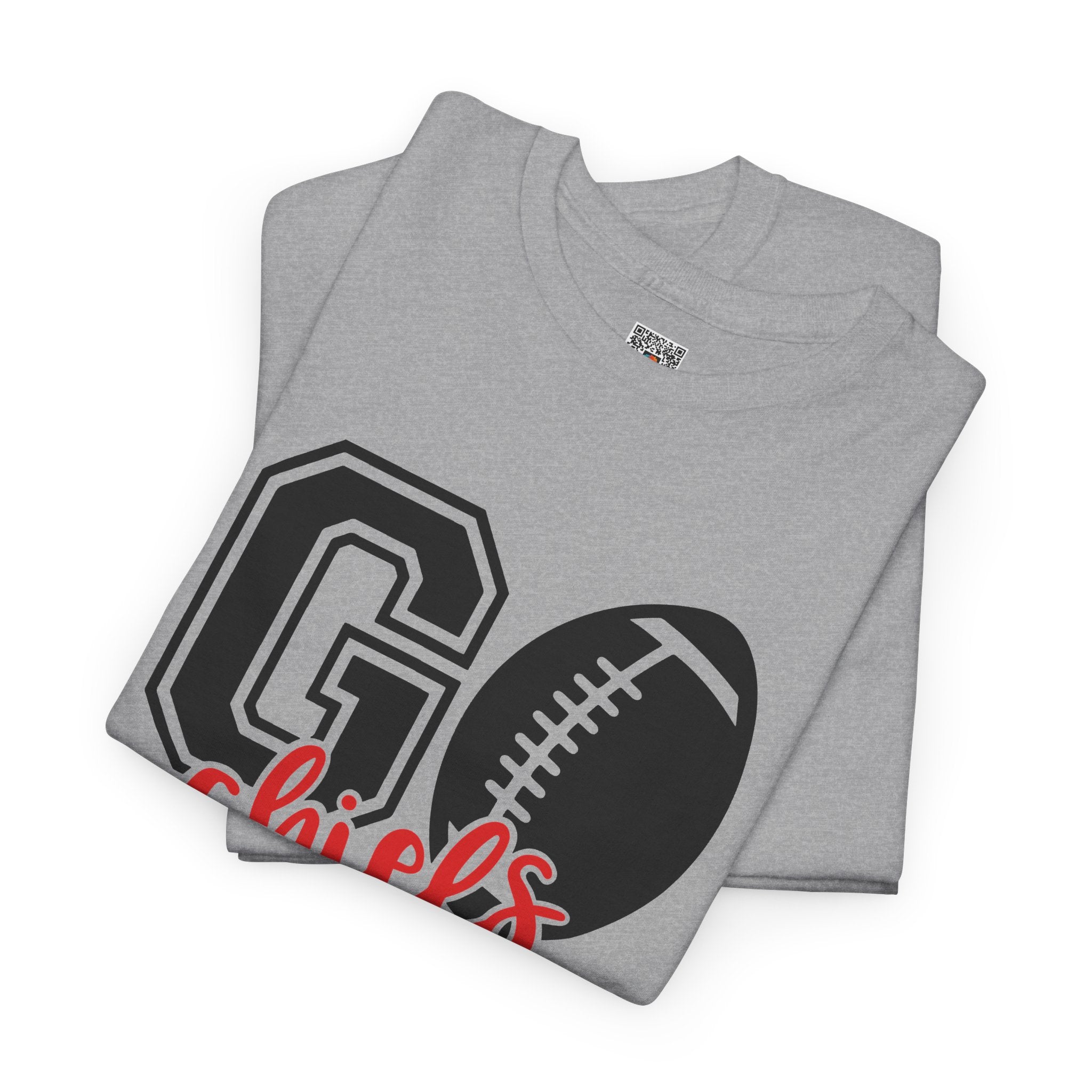 Go Chiefs Football T-Shirt | Game Day Tailgate Graphic Tee | Cr8tive Designs