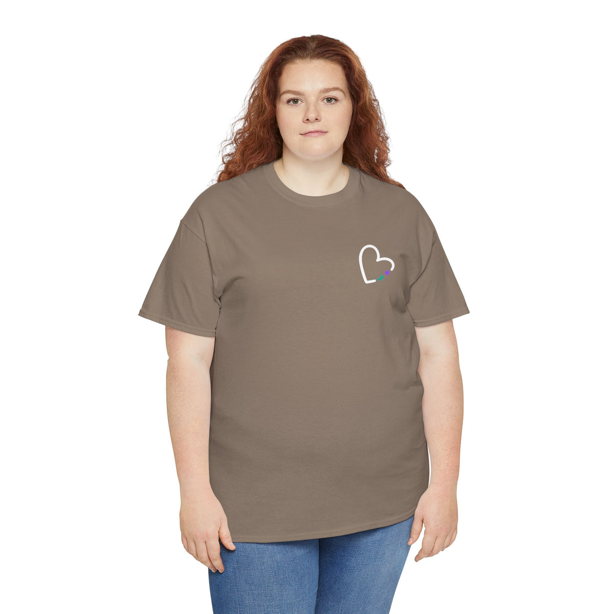 STAY The World Needs You T-Shirt | Semicolon Ribbon Mental Health Graphic Tee | Cr8tive Designs