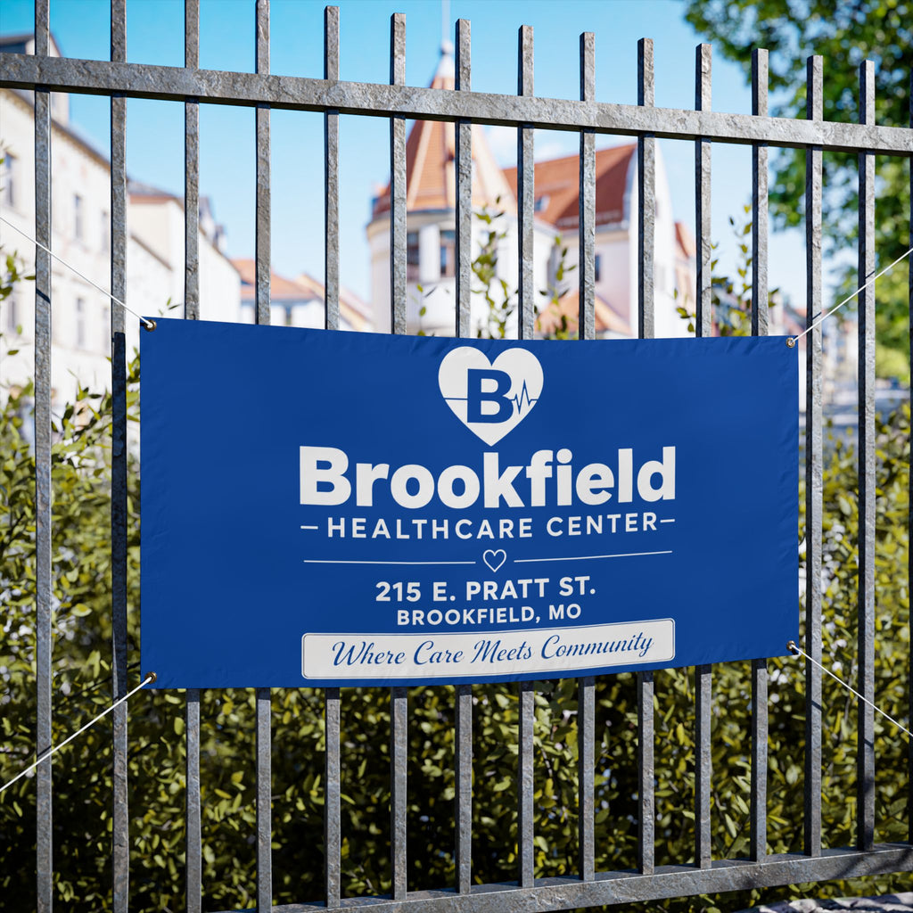 Custom Brookfield Health Care Center Vinyl Banner