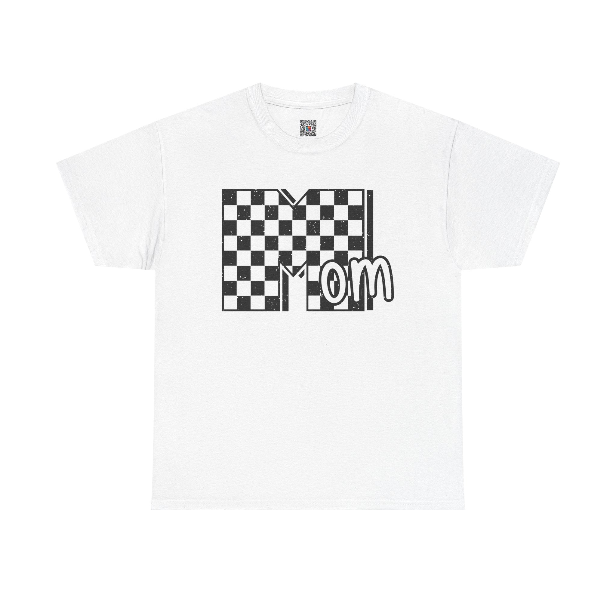 Checkerboard Mom Tee – Cool Mom Graphic Shirt, Trendy Mama Style, Mother’s Day Gift | Cr8tive Designs