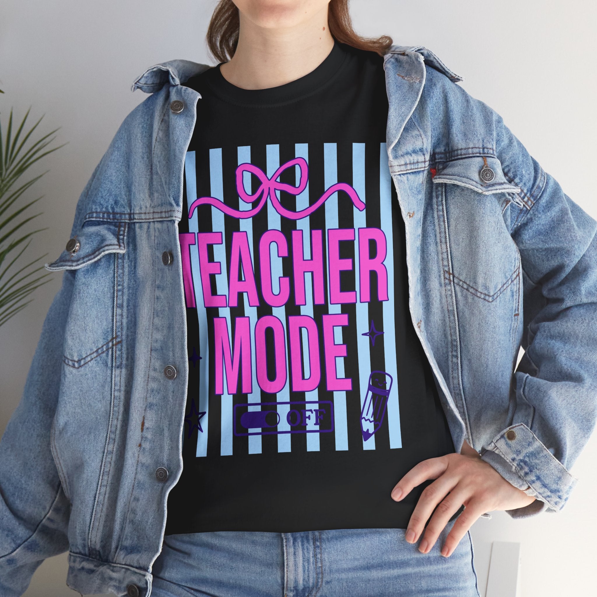 TEACHER MODE OFF T-SHIRT | FUNNY TEACHER SUMMER BREAK SHIRT | LAST DAY OF SCHOOL SHIRT | CR8TIVE DESIGNS