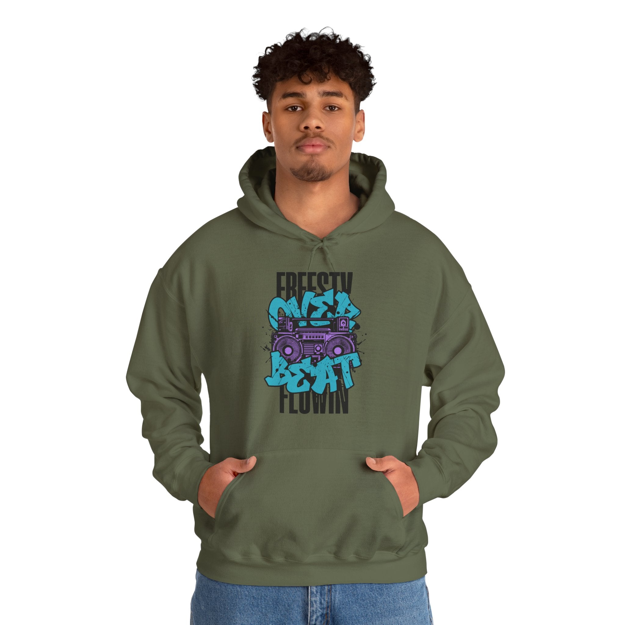Freestyle Beat Flowin’ | Retro Hip-Hop Hoodie | Cr8tive Designs