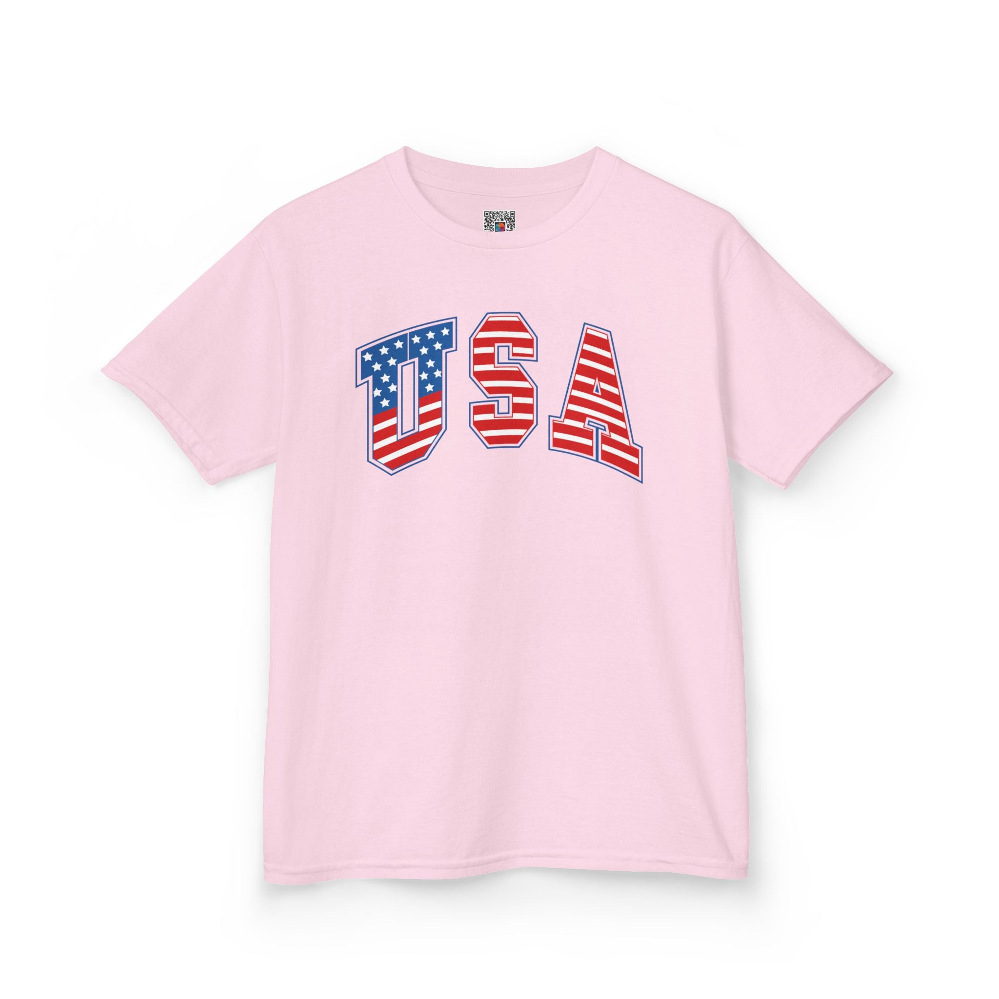 Kids USA Flag Tee | Patriotic Front and Back Design | Cr8tive Designs