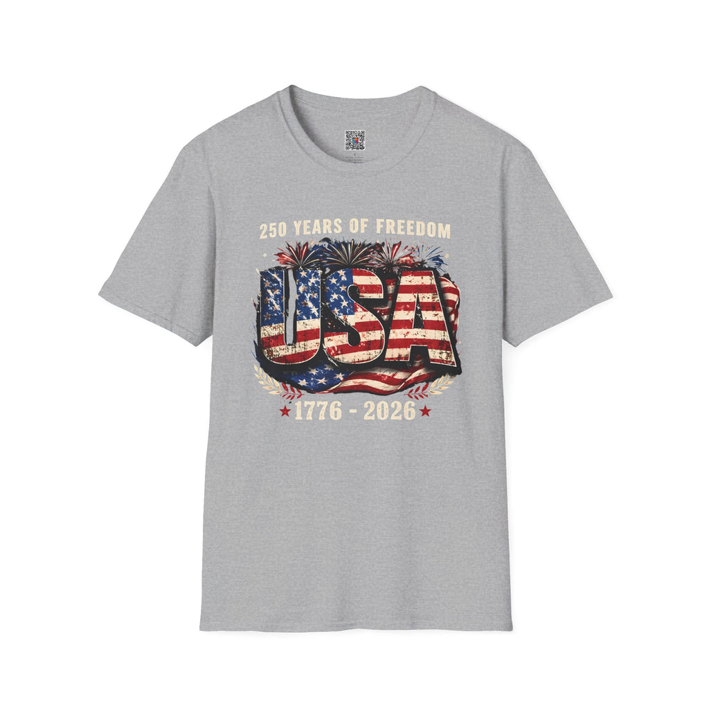 250 Years of Freedom | Rustic Patriotic USA Flag Design | Cr8tive Designs