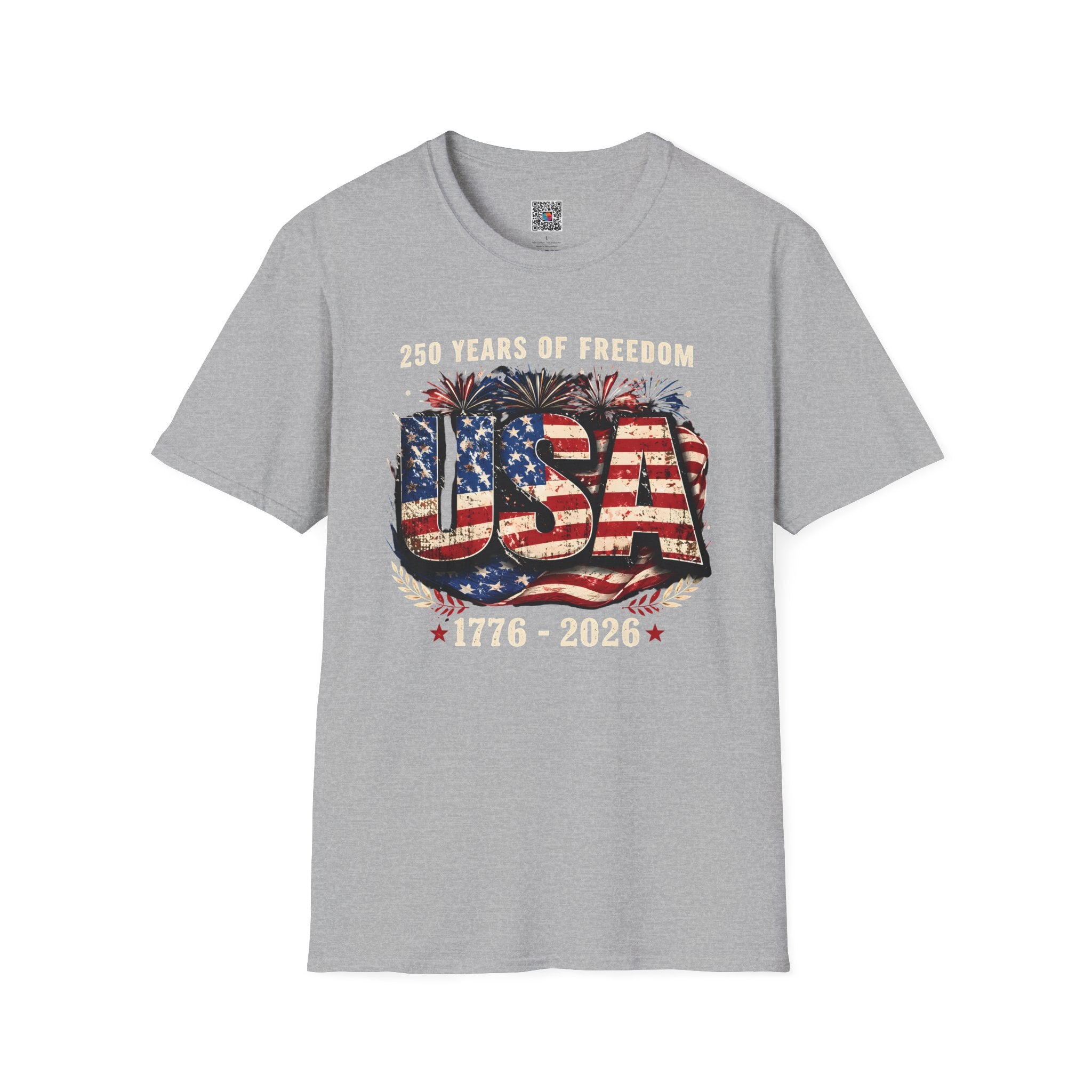 250 Years of Freedom | Rustic Patriotic USA Flag Design | Cr8tive Designs