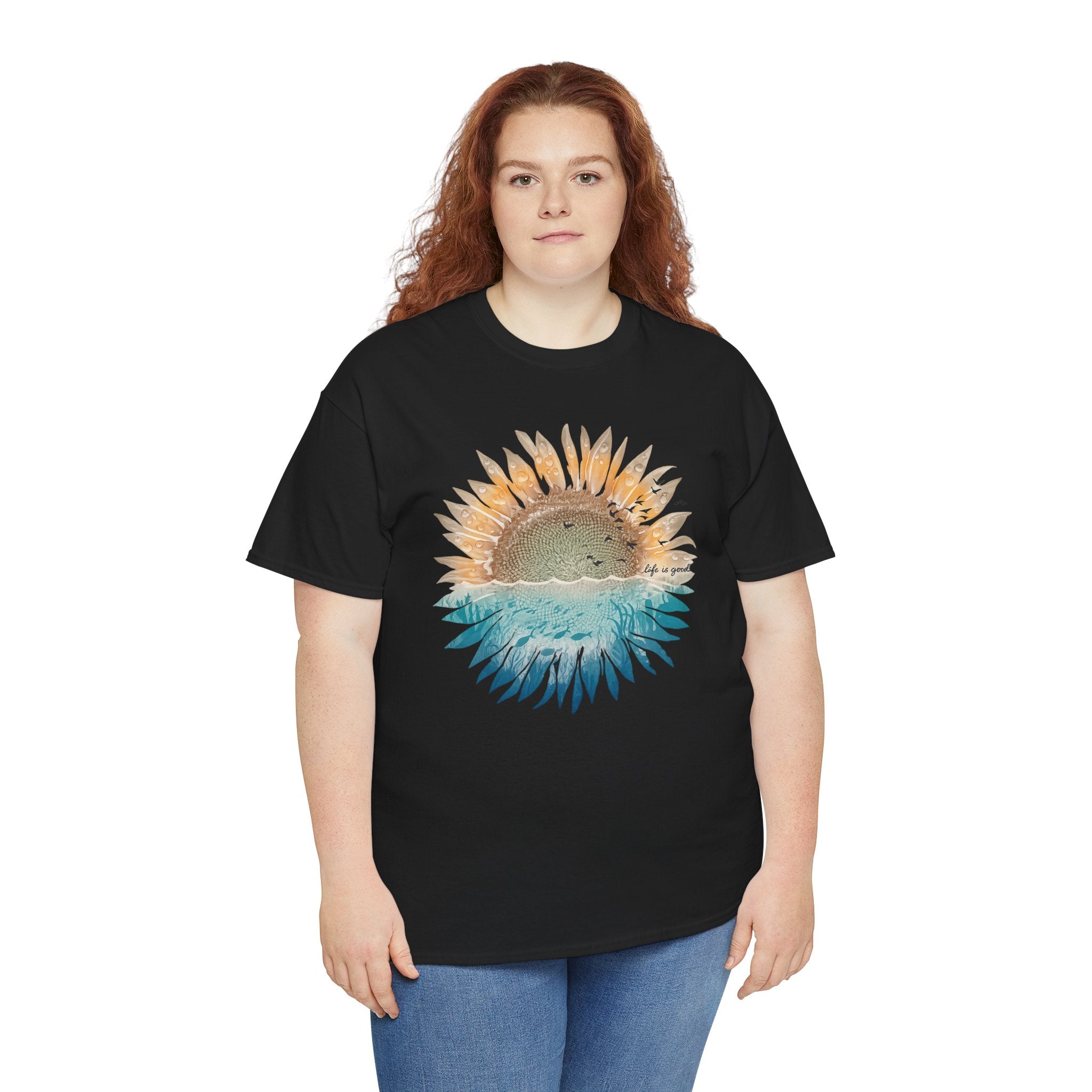 Sun and Sea Graphic T-Shirt/Cr8tive Designs