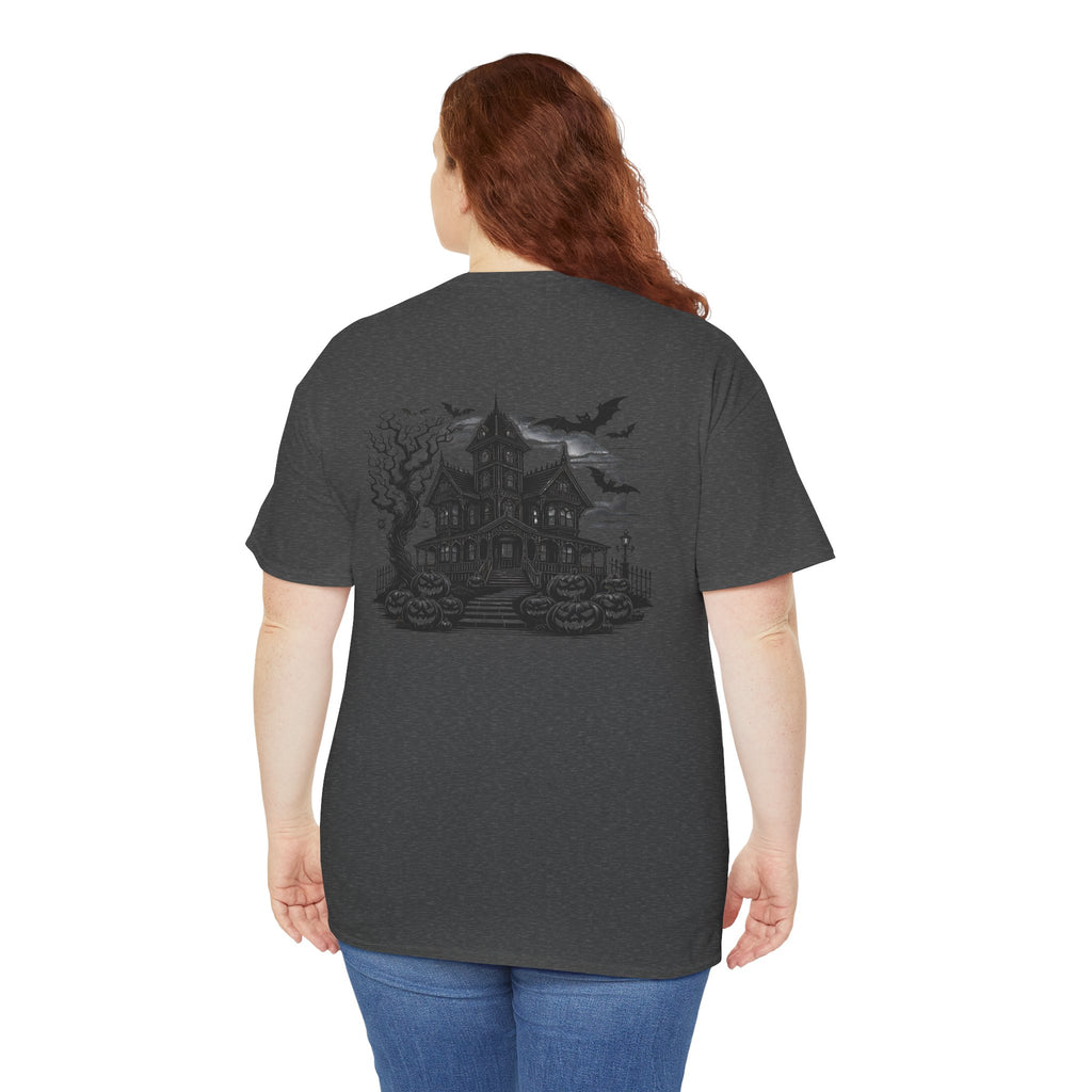 Haunted House Halloween Graphic T-Shirt | Gothic Spooky Victorian Tee | Cr8tive Designs