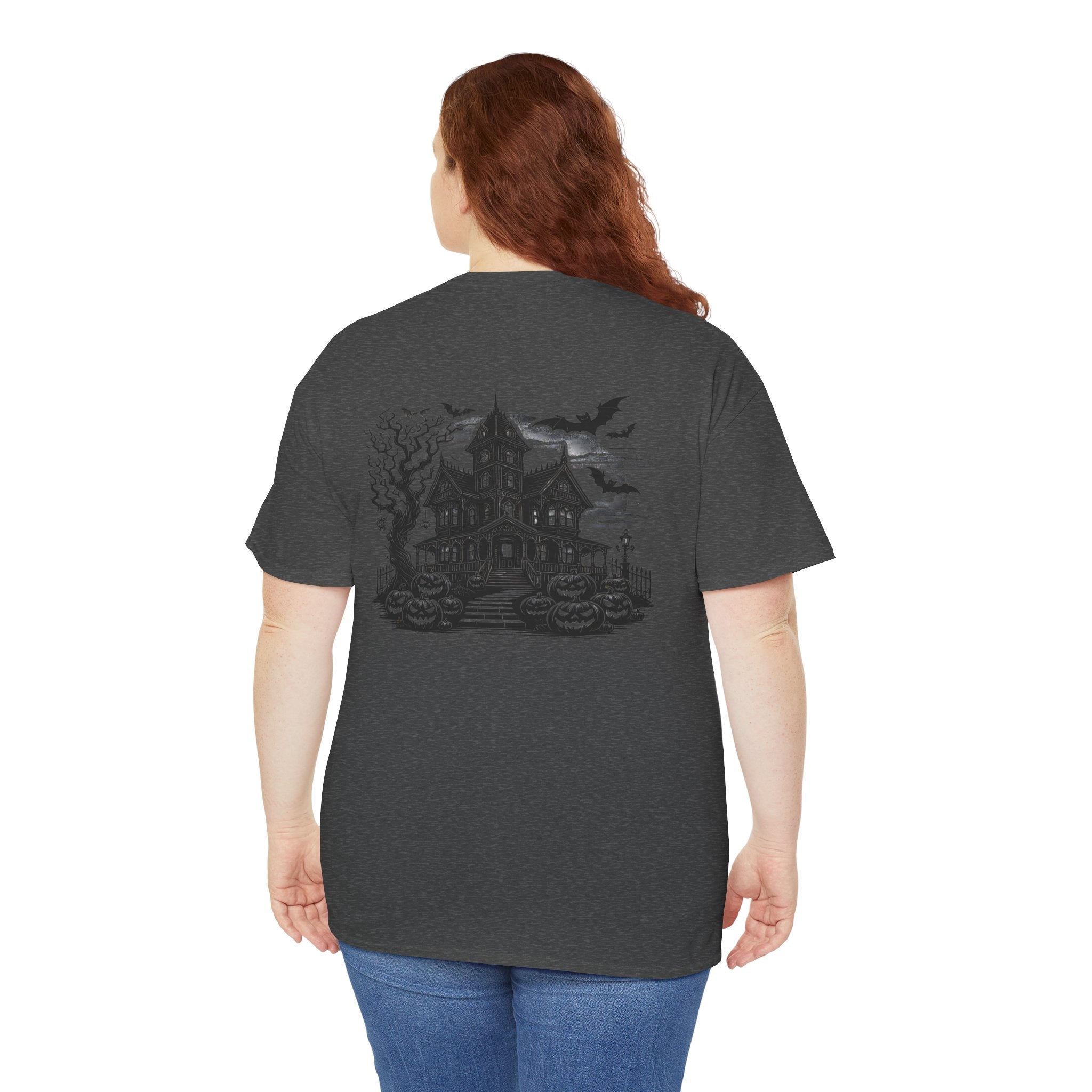 Haunted House Halloween Graphic T-Shirt | Gothic Spooky Victorian Tee | Cr8tive Designs