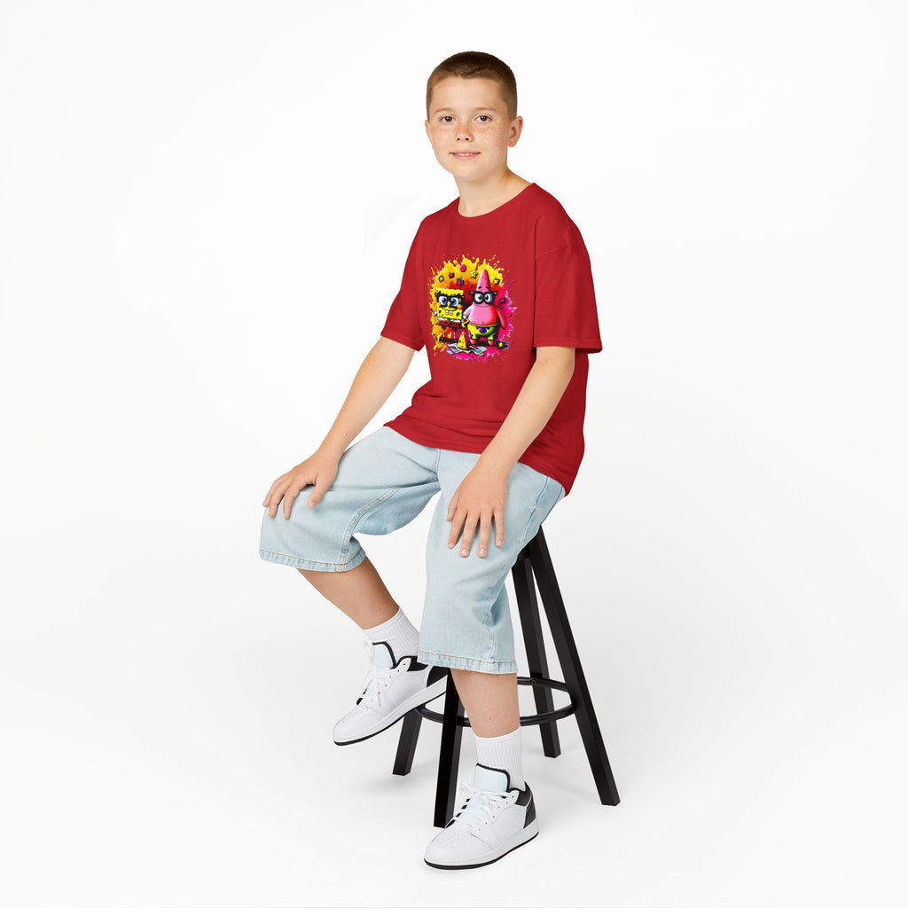 Underwater Besties Graffiti Youth Tee | Colorful Cartoon Graphic T-Shirt | Cr8tive Designs