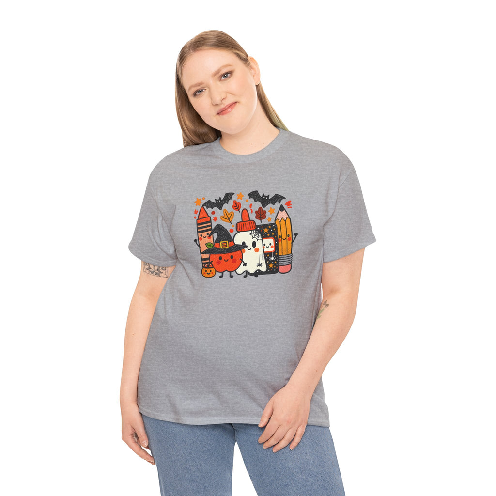 Spooky School Supplies T-Shirt | Cute Halloween Teacher & Student Graphic Tee | Cr8tive Designs